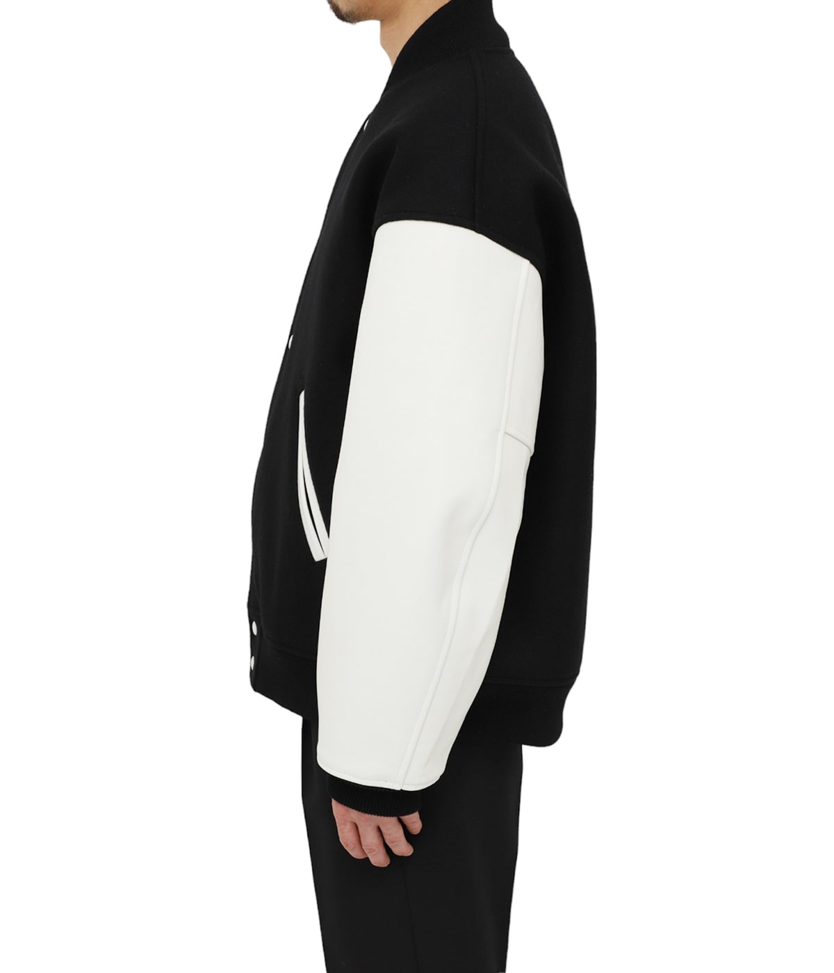 Wool Melton Error Fit Stadium Jacket | COOTIE PRODUCTIONS