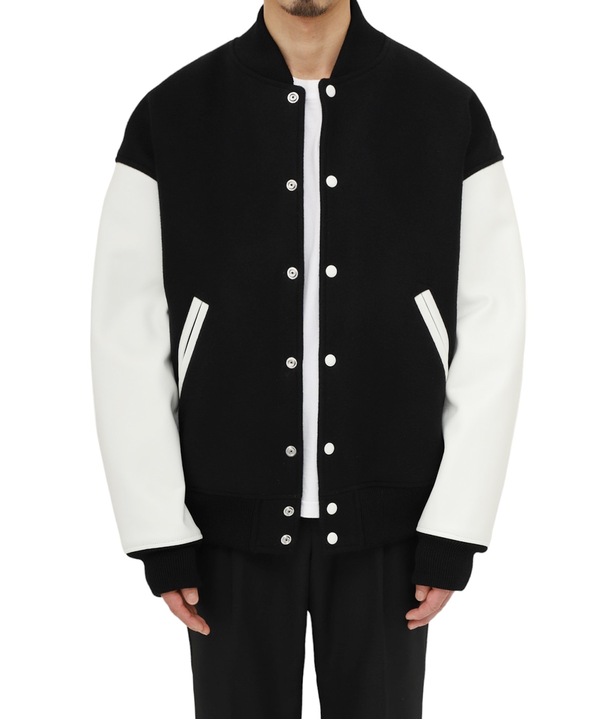 Wool Melton Error Fit Stadium Jacket | COOTIE PRODUCTIONS