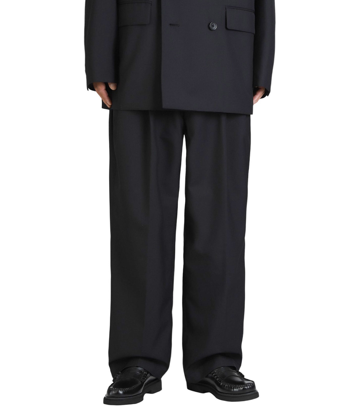 パンツ Comfort Merino Saxony 2 Tuck Wide Easy COOTIE PRODUCTIONS - Comfort Merino Saxony 2 Tuck Wide Easy