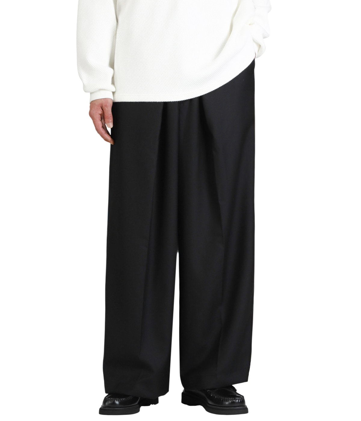 TECHWOOL Intuck Wide Easy Trousers | COOTIE PRODUCTIONS