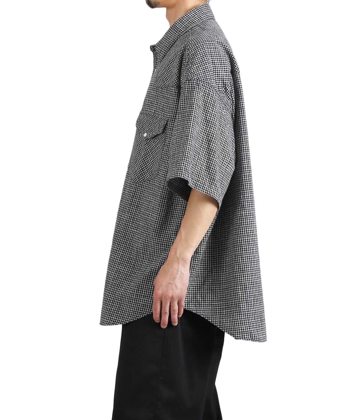Dobby Gingham Check S/S Western Shirt | COOTIE PRODUCTIONS