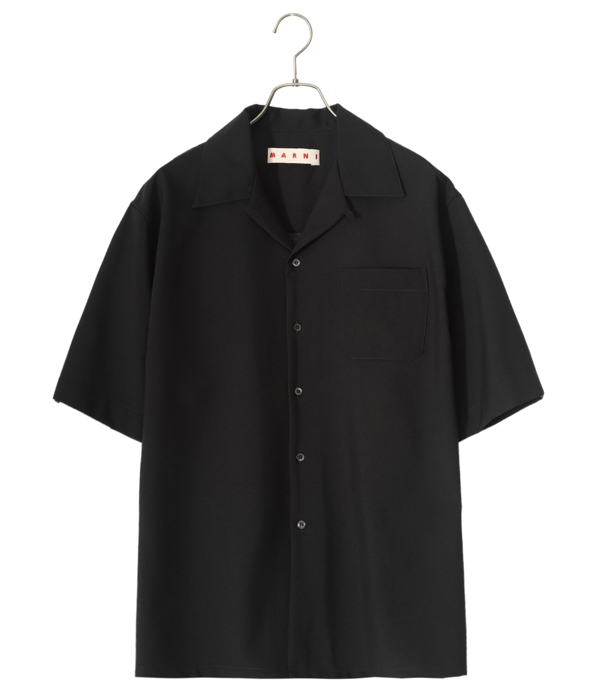 MARNI メンズ 半袖シャツ 46 ブルー ナッパ製半袖シャツ | Marni
