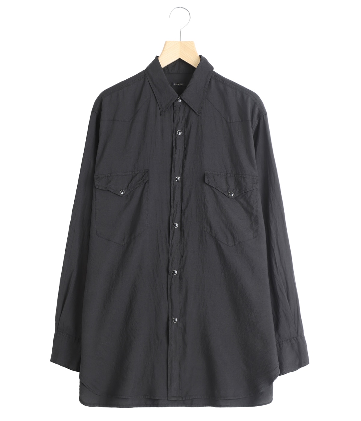 シルク製品染 ウエスタンシャツ | COMOLI(コモリ) / トップス 長袖
