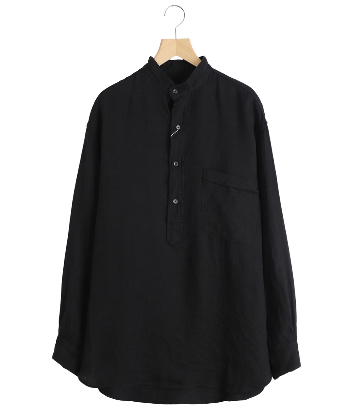 リネンWクロス プルオーバーシャツ | COMOLI(コモリ) / トップス 長袖