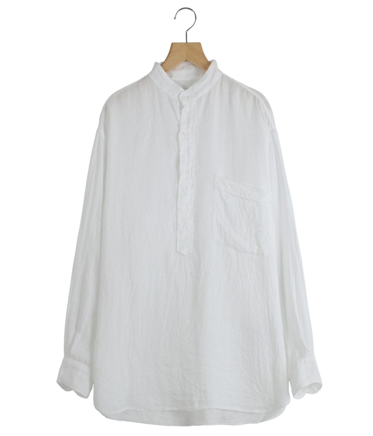 24SS COMOLI　リネンWクロス プルオーバーシャツ　2 リネンWクロス プルオーバーシャツ | COMOLI(コモリ) / トップス 長袖