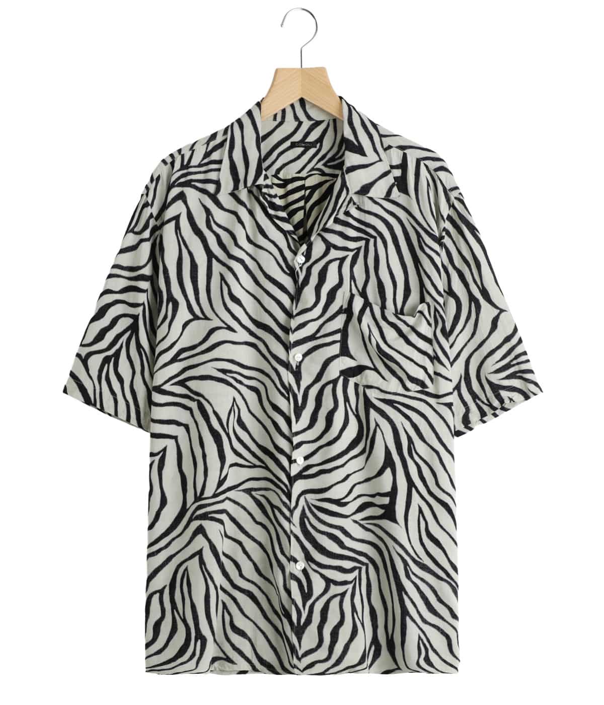 ZEBRA 半袖オープンカラーシャツ | COMOLI(コモリ) / トップス 半袖 