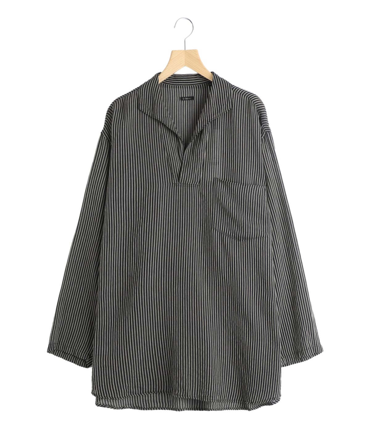 ストライプ スキッパーシャツ | COMOLI(コモリ) / トップス 長袖シャツ