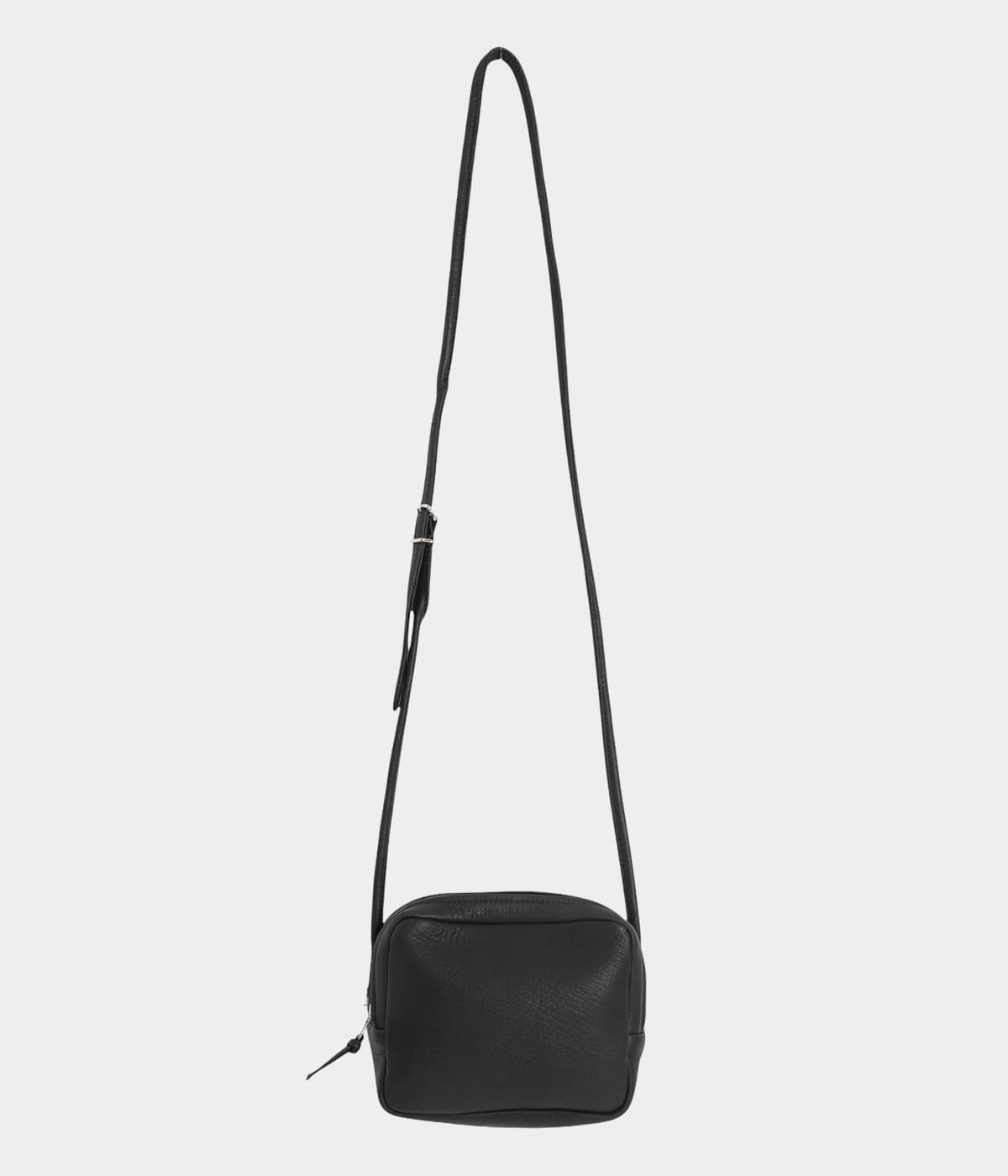 美品arketブラックレザーショルダーバッグ スタイルブロック STYLEBLOCK 三日月型PUレザーショルダーバッグ