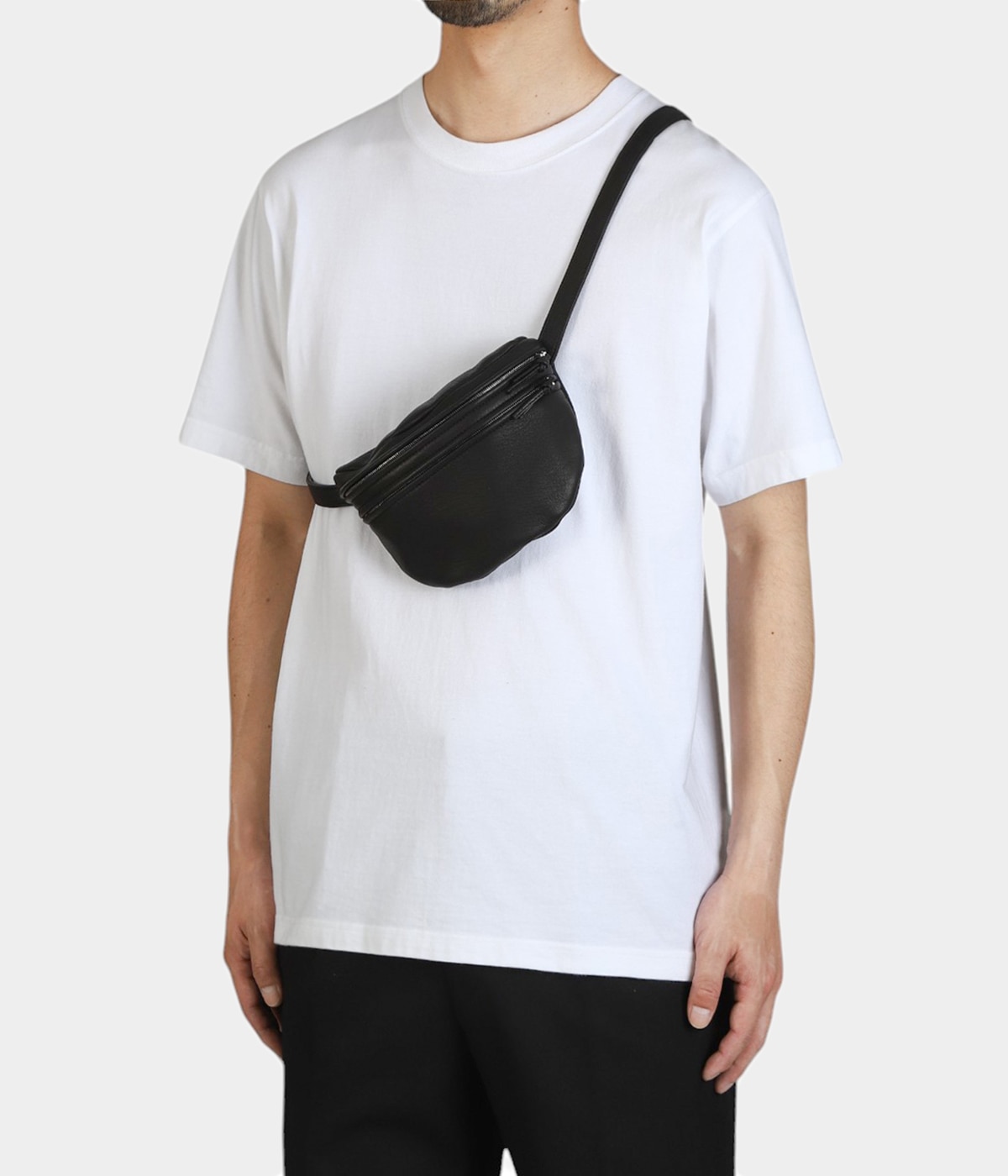 Aeta アエタ レザーショルダーバッグ ウエストバッグ ブラック S SHOULDER POUCH : S | Aeta(アエタ) / バッグ ショルダーバッグ
