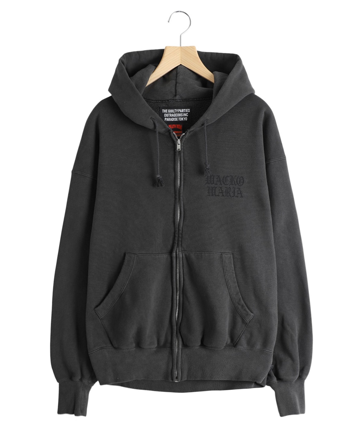 ワコーズ　まさと DEATH ROW RECORDS / WASHED MIDDLE WEIGHT FULL ZIP HOODED