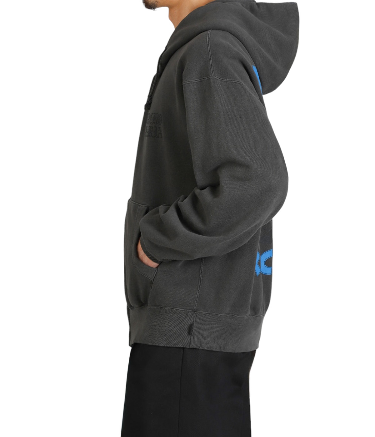 DEATH ROW RECORDS / WASHED MIDDLE WEIGHT FULL ZIP HOODED