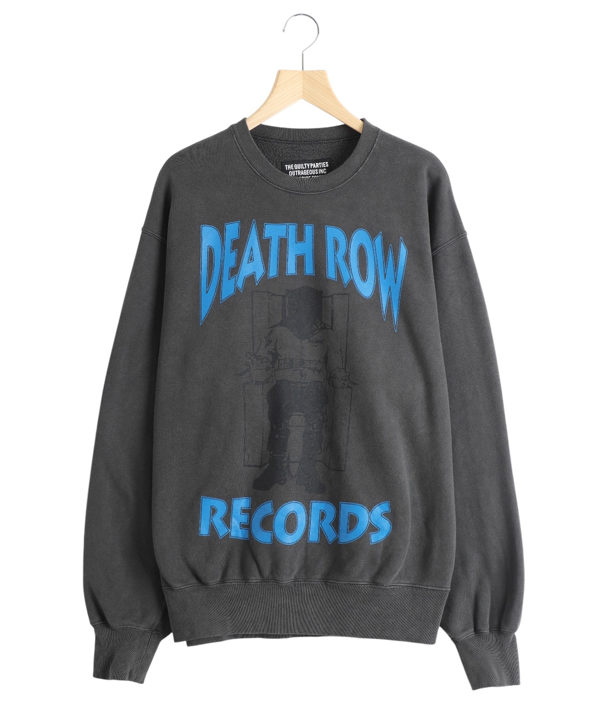 DEATH ROW RECORDS / WASHED MIDDLE WEIGHT CREW NECK SWEAT
