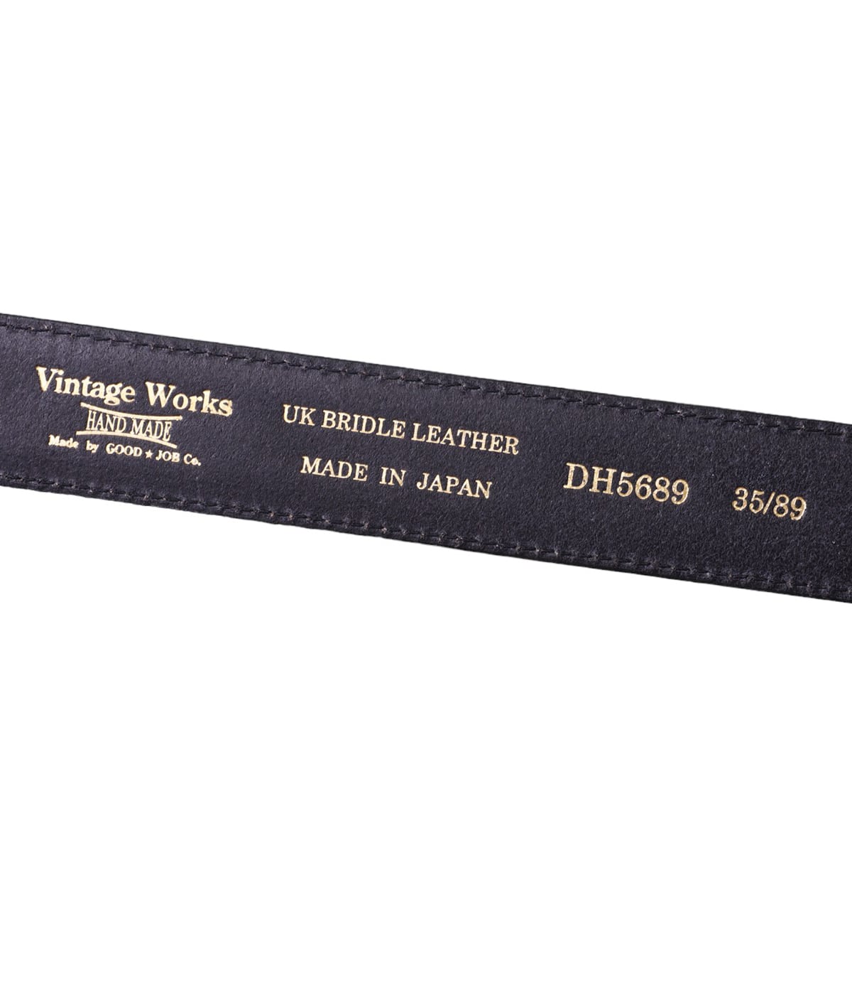 lolVintage Works DH5689 BLACK 29インチ DH5689 HAND MADE LEATHER BELT | VINTAGE WORKS(ヴィンテージ