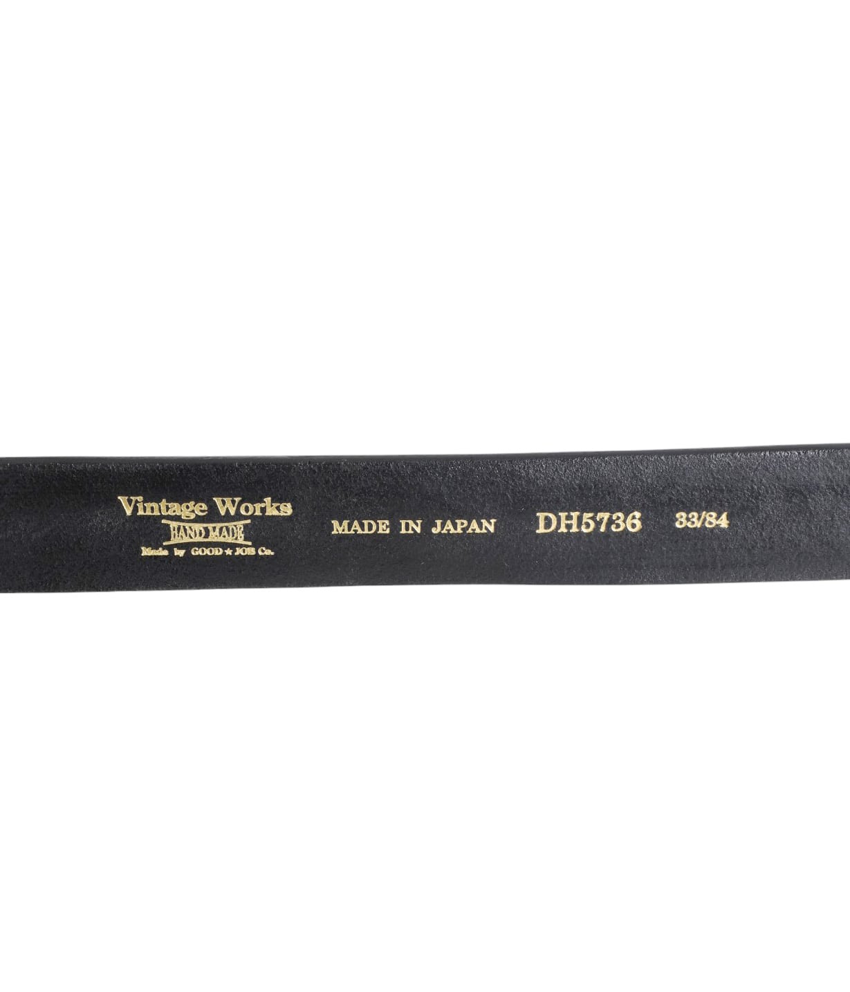 DH5736 HAND MADE LEATHER BELT | VINTAGE WORKS(ヴィンテージワークス