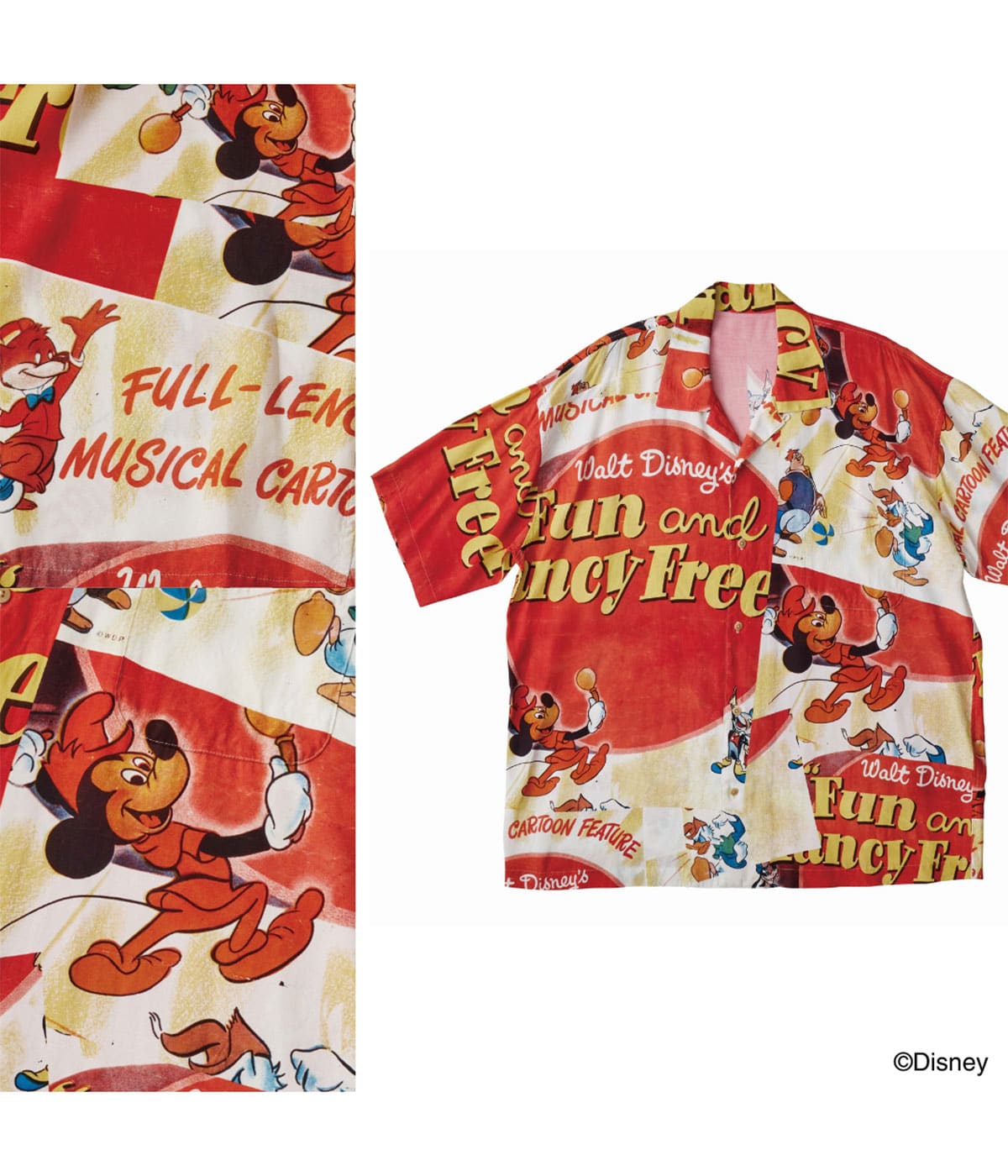 DISNEY V/P PC ALOHA COLLECTIONALOHA SHIRT MICKEY MOUSE & FRIENDS