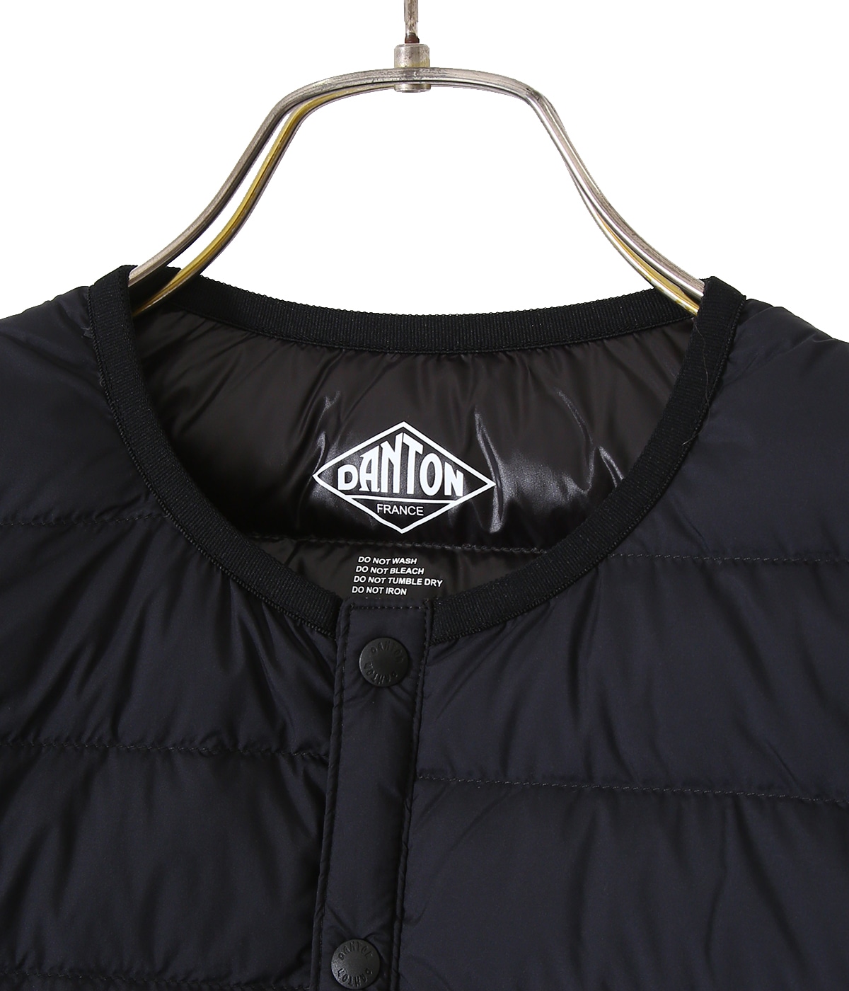 ◆DANTON Crew Neck Inner Down Jacket/36 Danton - Women's Inner Down Crewneck Jacket in Light Brown
