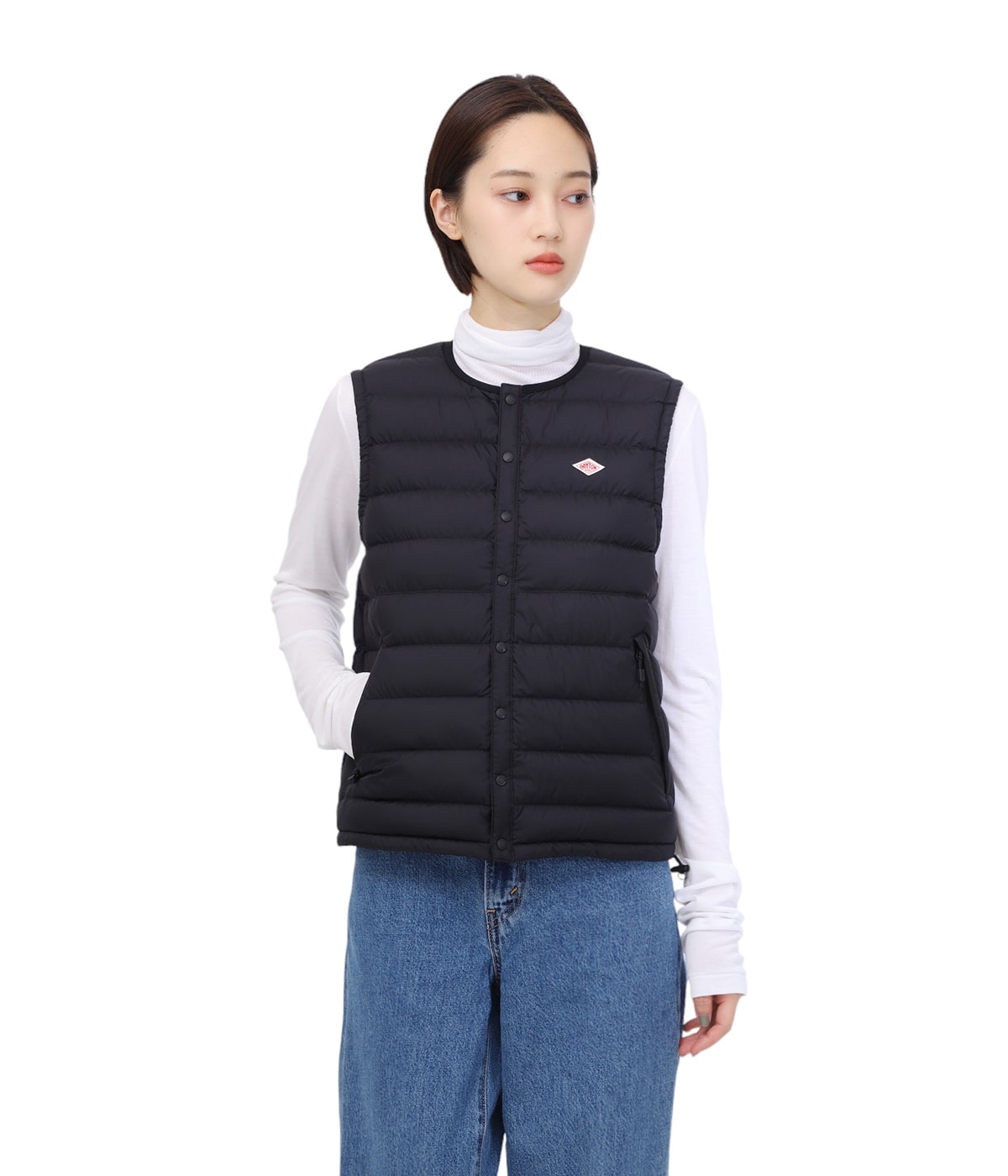 レディース】INNER DOWN CREWNECK VEST | DANTON(ダントン