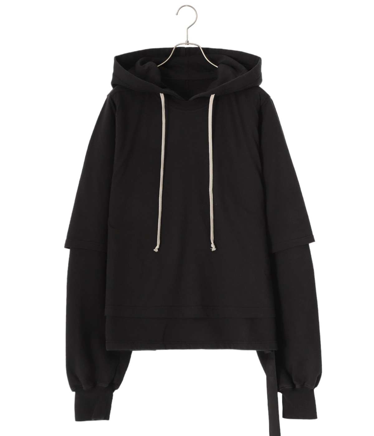 リックオウエンス　ダークシャドウ　RIG素材　セミロング　パーカー　L DUST Rick Owens DRKSHDW / リック・オウエンス・ダークシャドウ