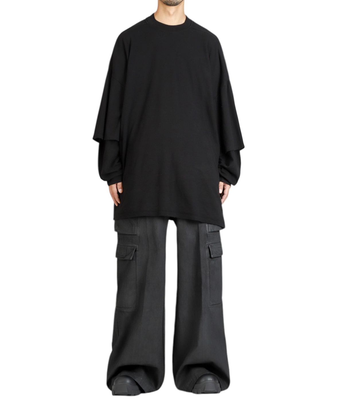 ダークシャドウ ベラカーゴ RICK OWENS DRKSHDW - 【25SS】インバランスド ダブル カーゴ