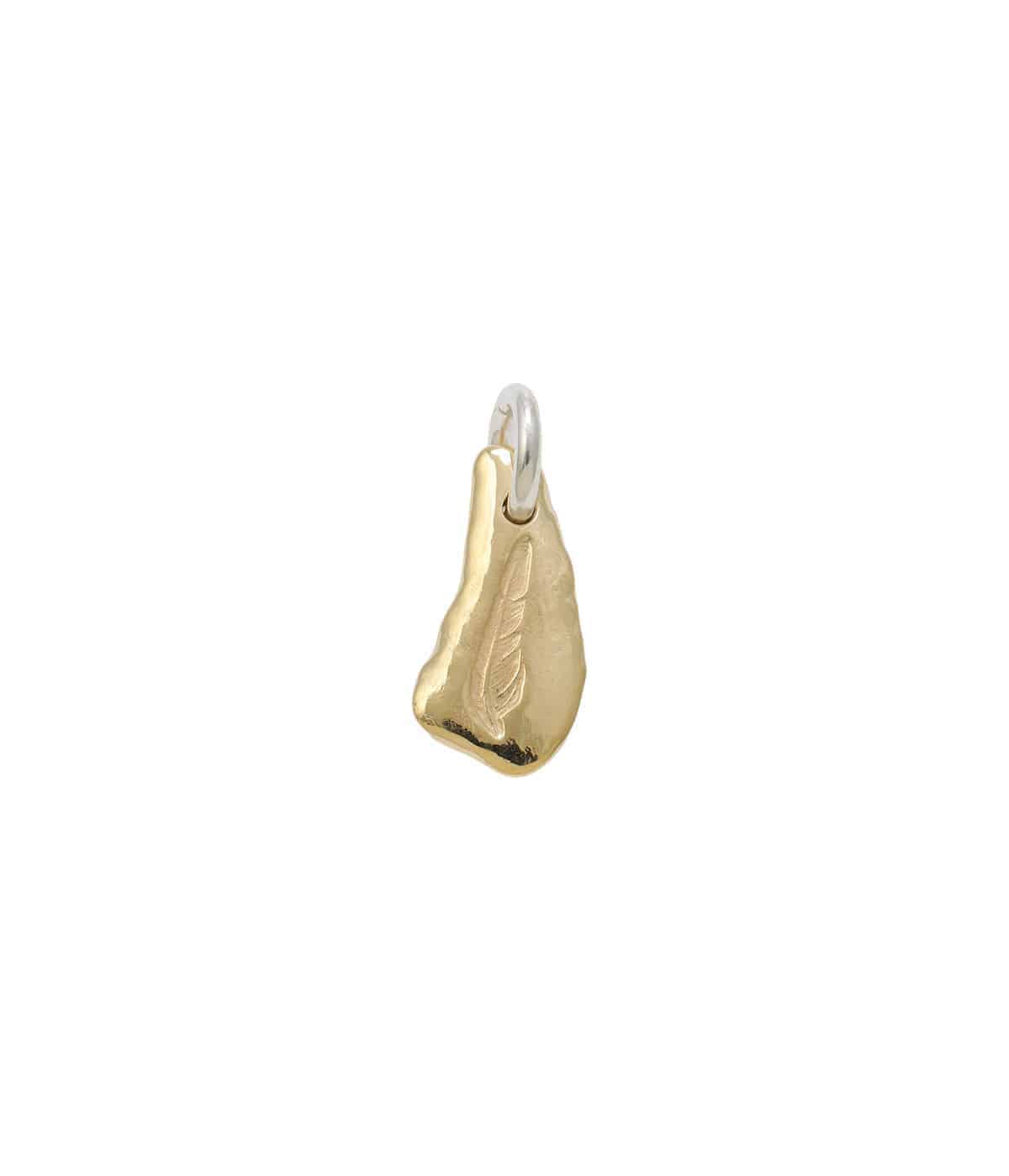 18K GOLD TEARDROP NUGGET PENDANT | LARRY SMITH(ラリースミス