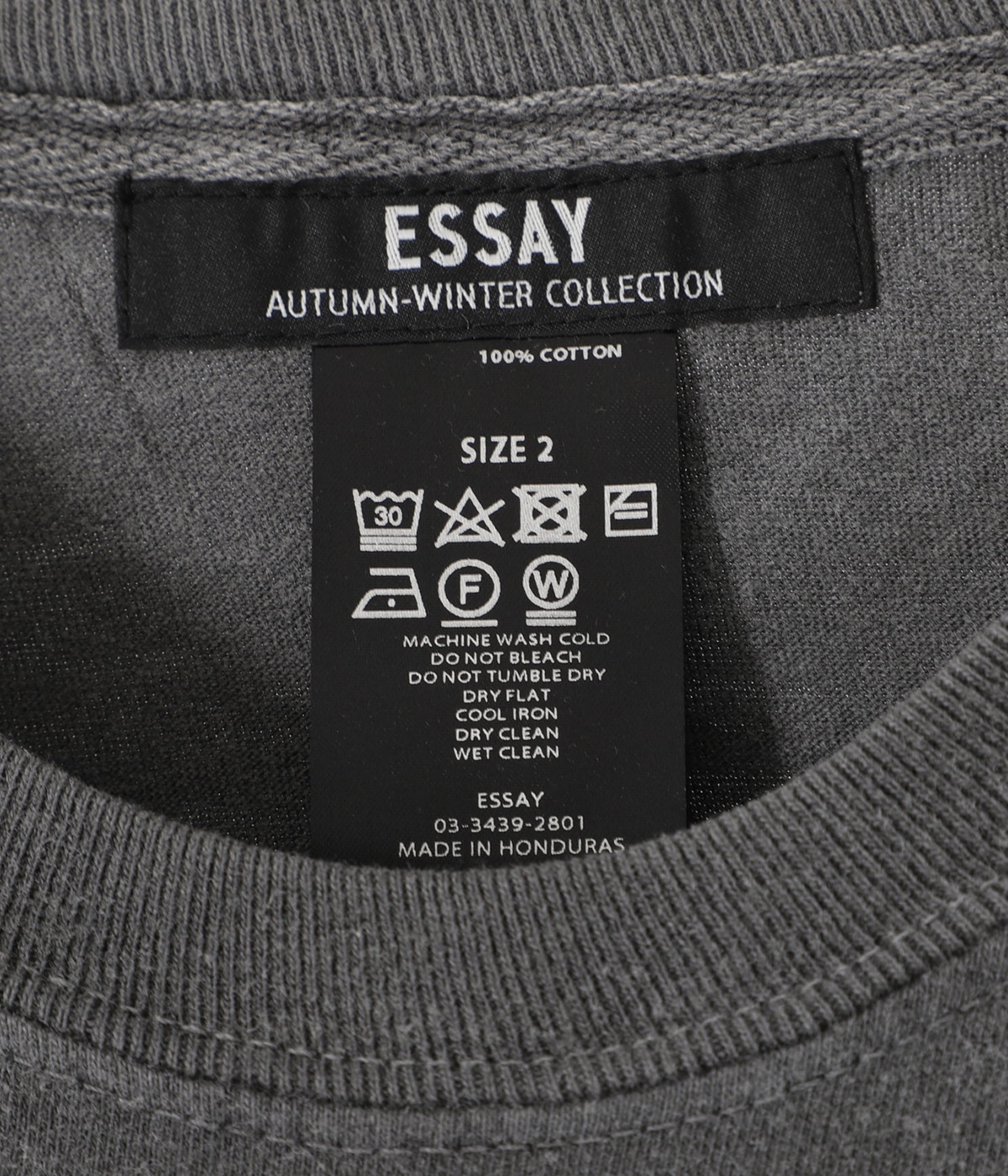 Essay エッセイ　ニット ESSAY(エッセイ)OVERSIZED DROP SHOULDER T-SHIRT (ES20TS-02