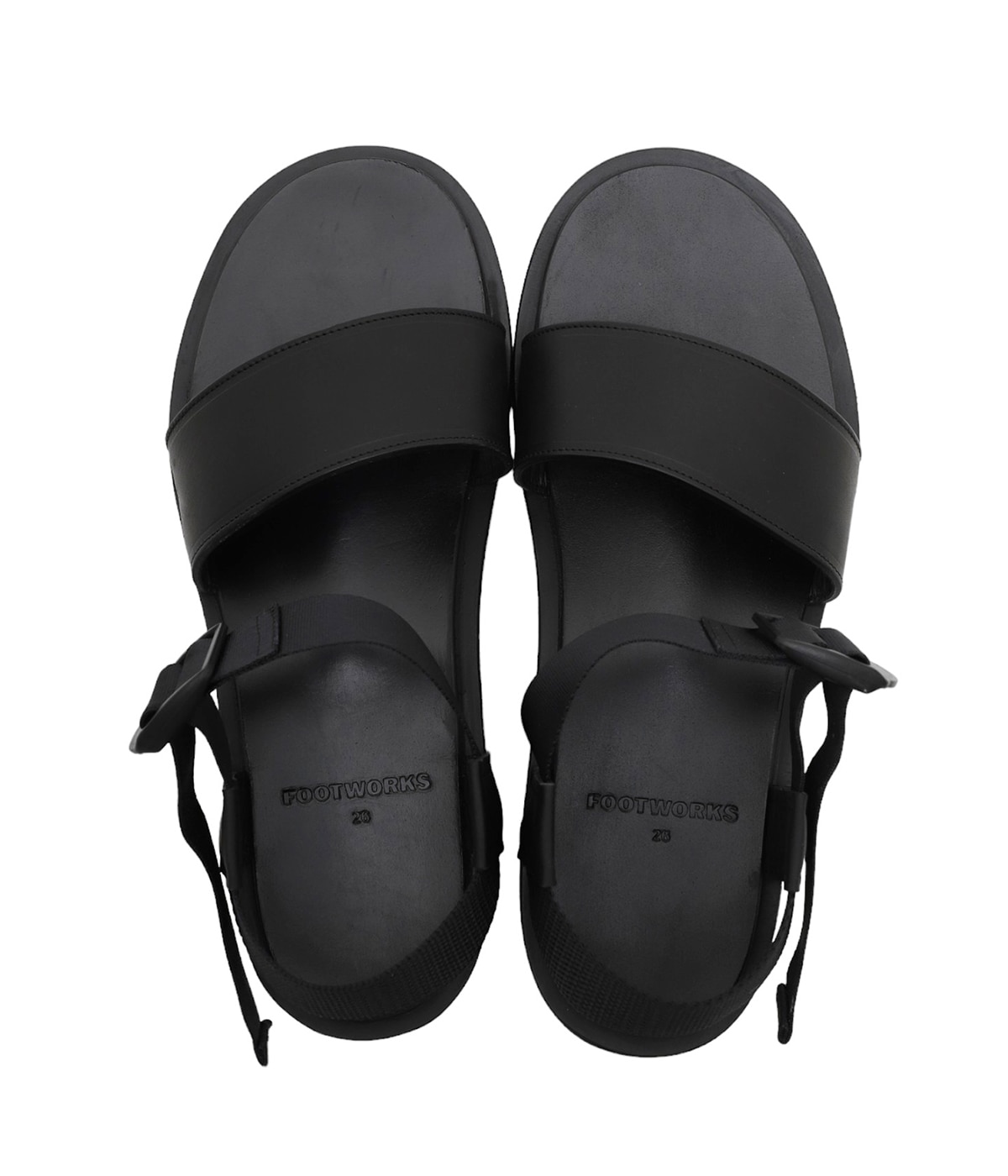 FOOTWORKS フットワークス　スムースレザーサンダル　26.0 LEATHER SANDAL | FOOTWORKS(フットワークス) / シューズ