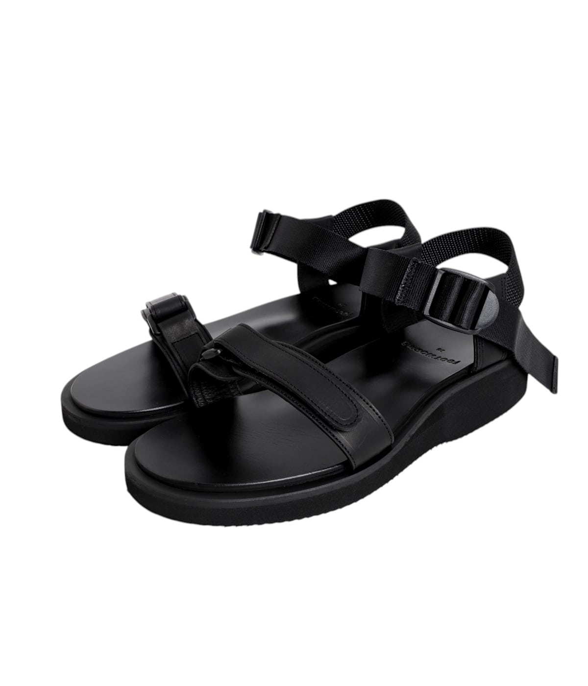 FOOTWORKS LEATHER SANDAL フットワークス 25.5 OPEN TOE SANDALS(GLOXI CUT SOLE) | foot the coacher(フットザ