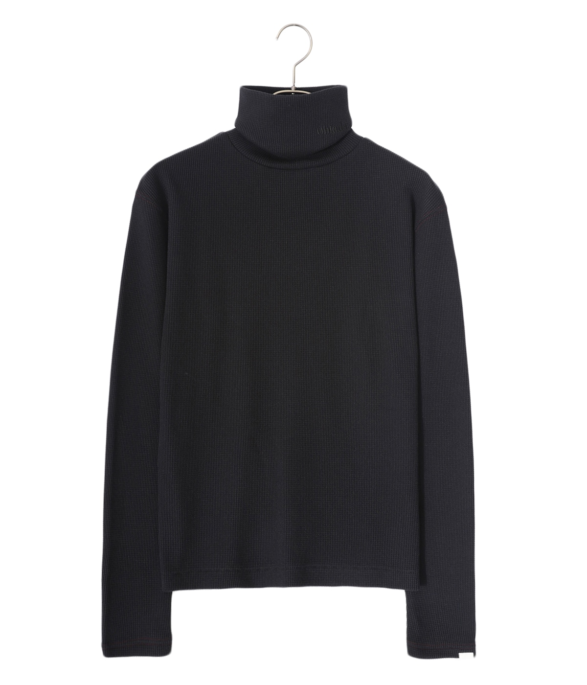 【obladaオブラダ】WAFFLE ハイネック プルオーバー ブラック レディース】WAFFLE HIGHNECK | Oblada(オブラダ) / トップス