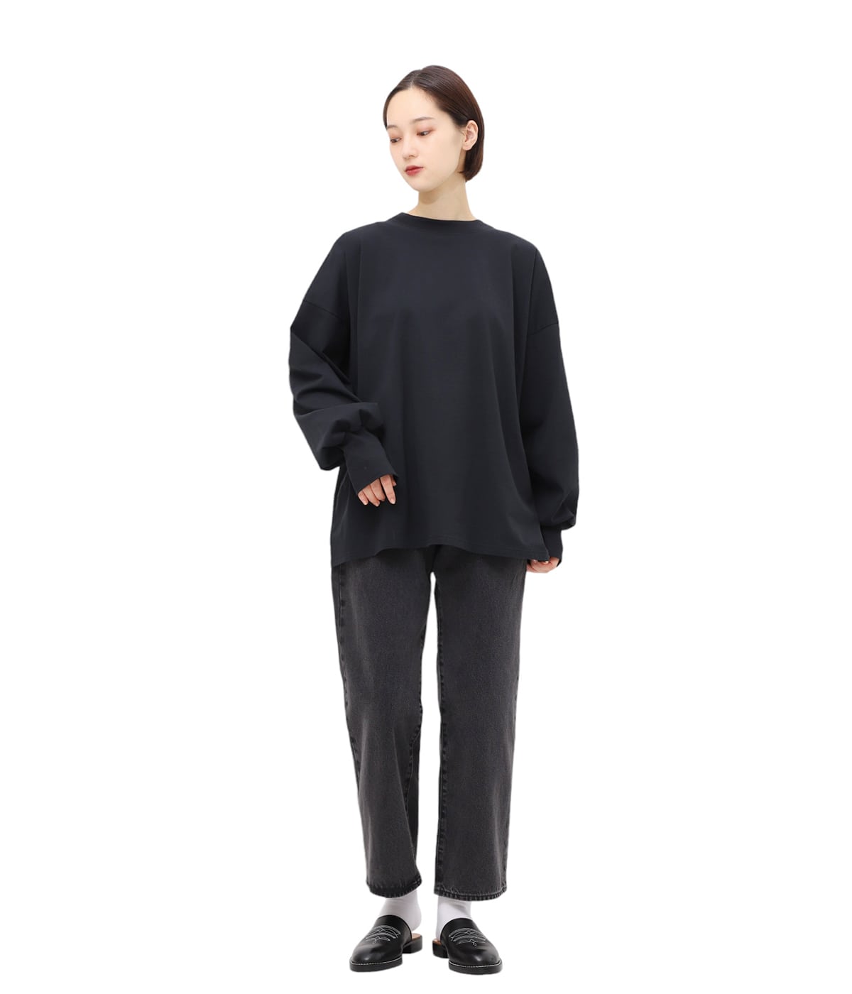 Oblada◆長袖シャツ/M/コットン/BLK/24-040-210-0003-3-0 Oblada(オブラダ) / 長袖シャツ/M/コットン/BLK/24-040-210-0003