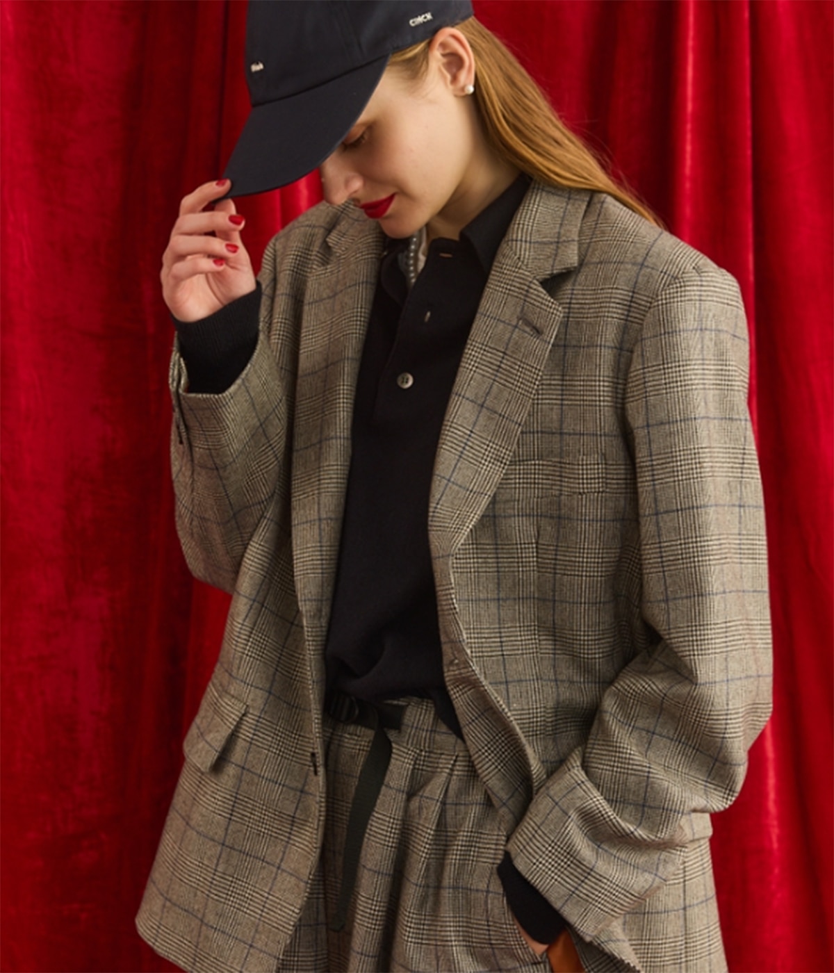 　アルフレード　ジャケット　 予約】【レディース】ALFRED JACKET（CHECK) | Oblada(オブラダ