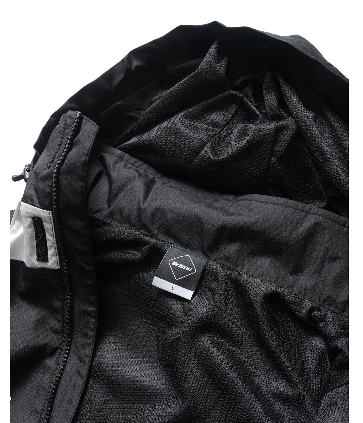 廃番/レア【エフシーレアルブリストル】水玉ドット柄アノラックジャケット XL 黒 F.C.Real Bristol（エフシーレアルブリストル）の「LYCRA HOODED