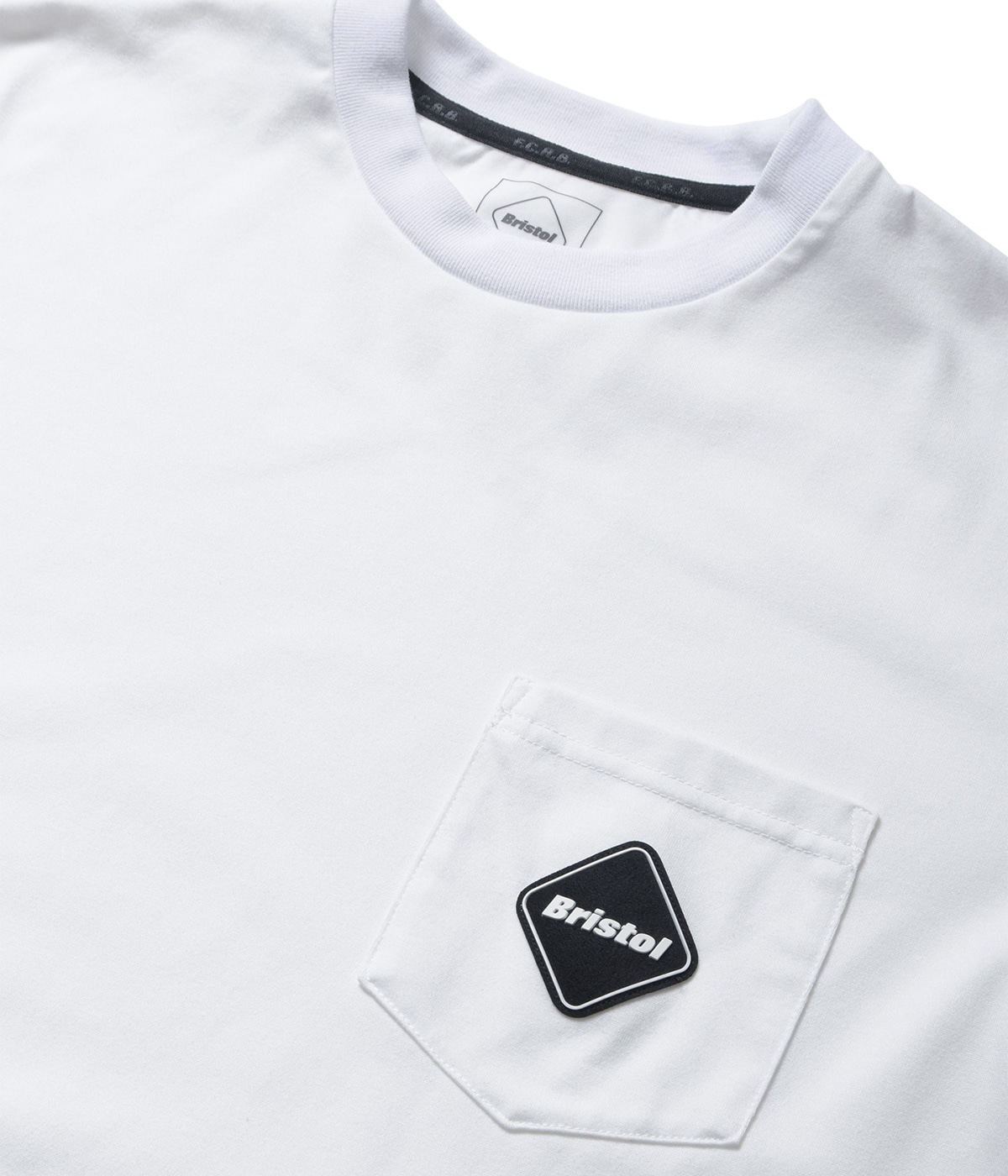 トップス 25SS BLURRED LOGO L/S TEAM POCKET TEE BLURRED LOGO L/S TEAM POCKET TEE(M WHITE): F.C.Real Bristol