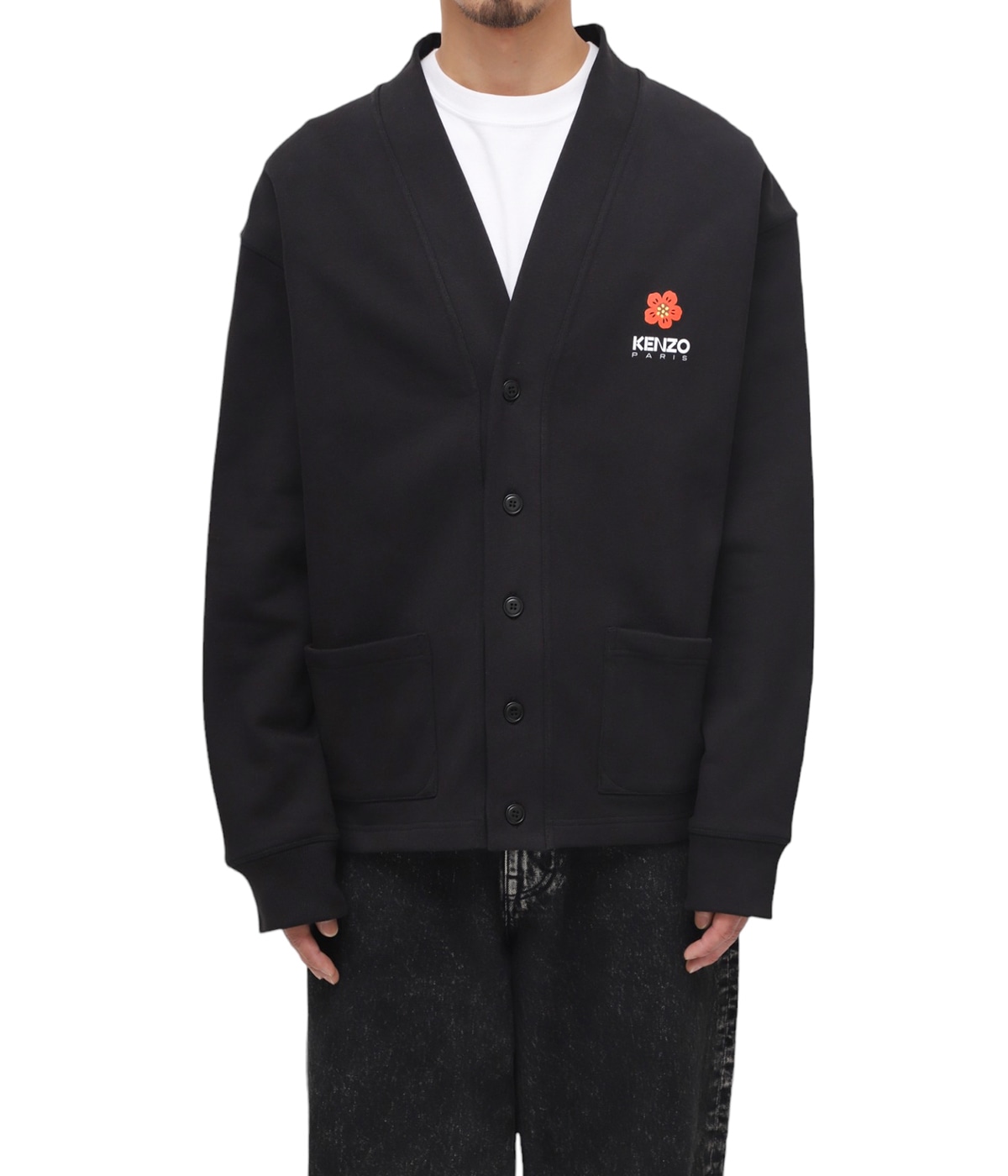 KENZO スウェットカーディガン　Lサイズ　BOKE FLOWER ネイビー BOKE FLOWER CLASSIC CARDIGAN | KENZO(ケンゾー) / トップス