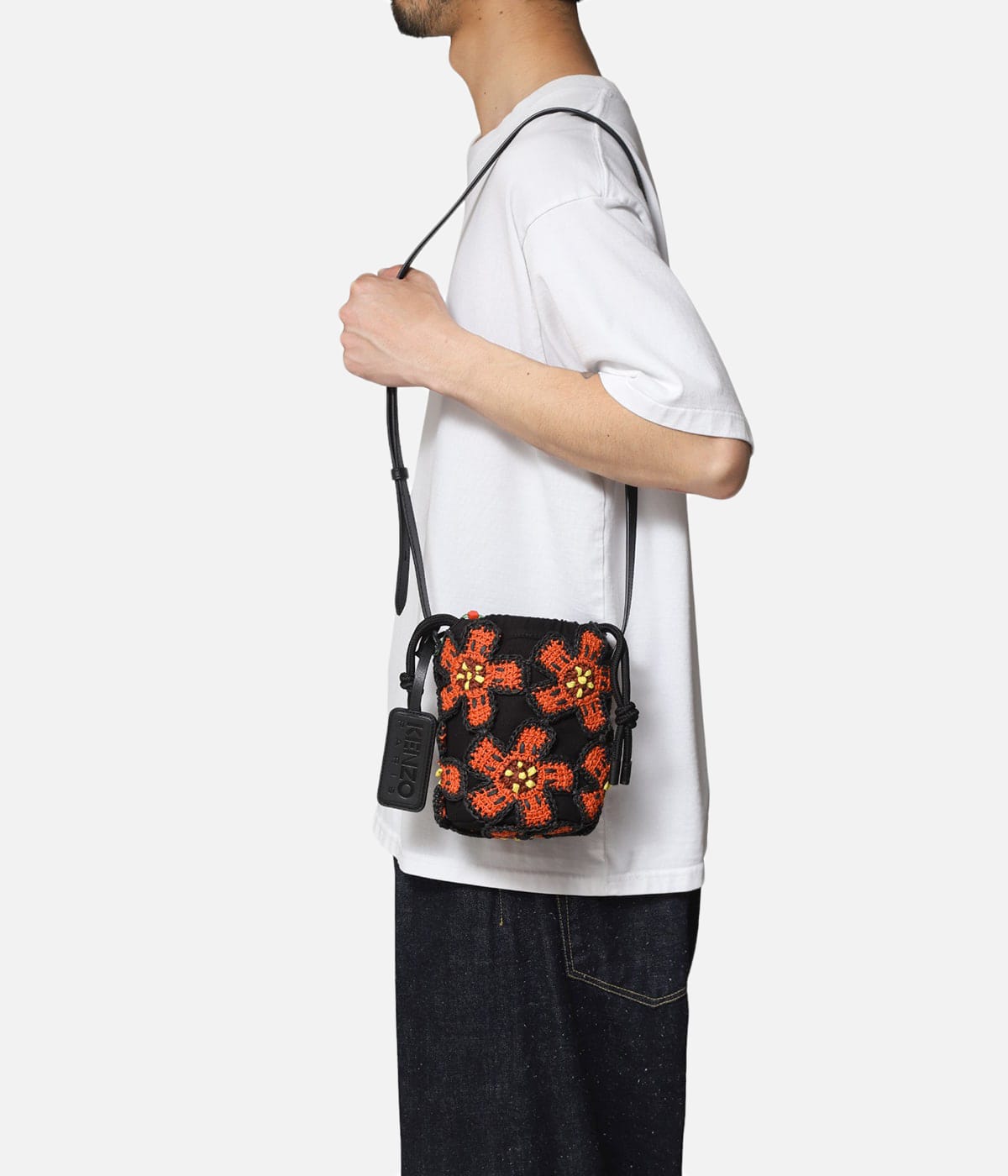 Kenzo Boke Flower Leather ケンゾー ショルダーバッグ KENZO（ケンゾー）の「'BOKE FLOWER' レザー ショルダーバッグ