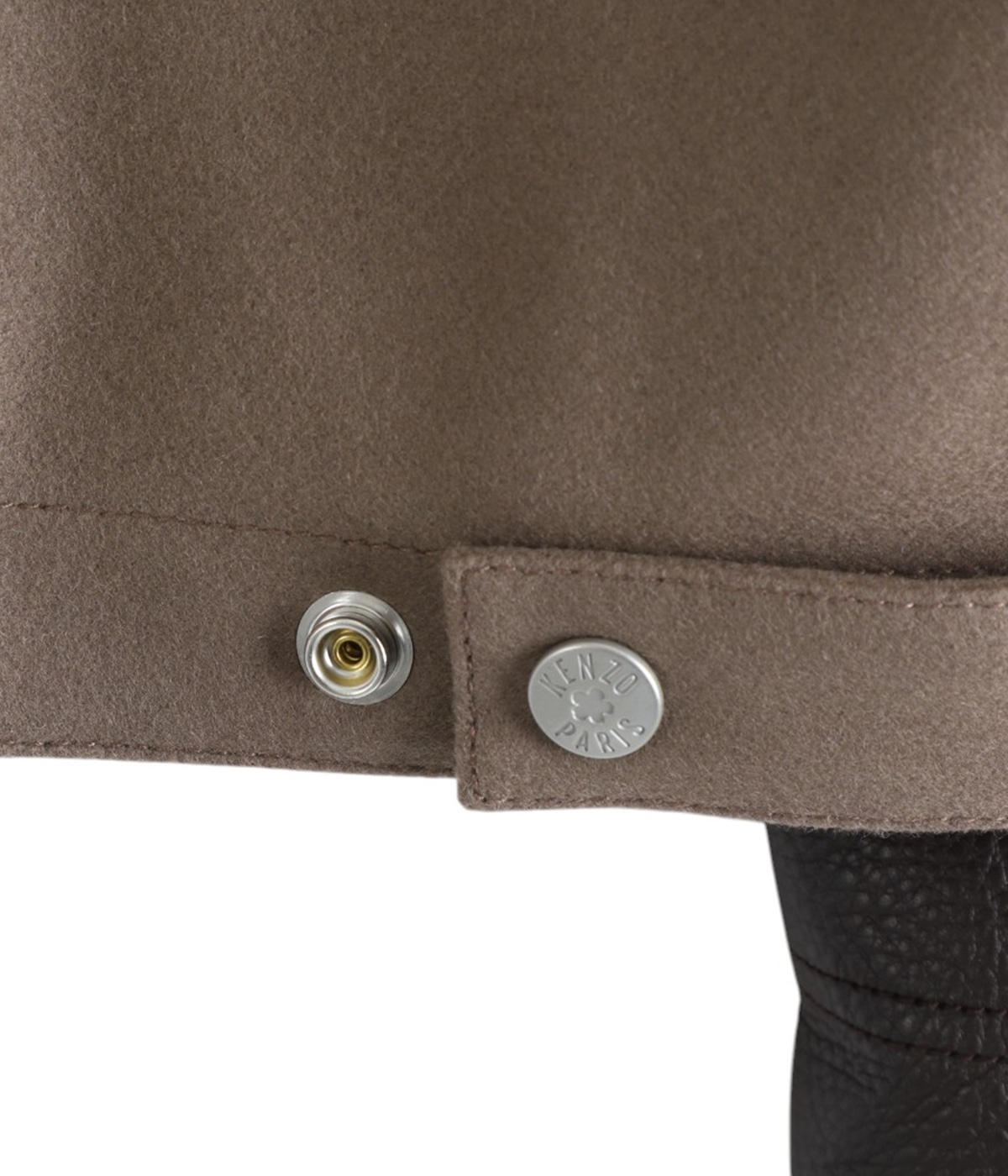 KENZO PARIS CHAINSTITCH LEATHER WOOL BLOUSON | KENZO(ケンゾー