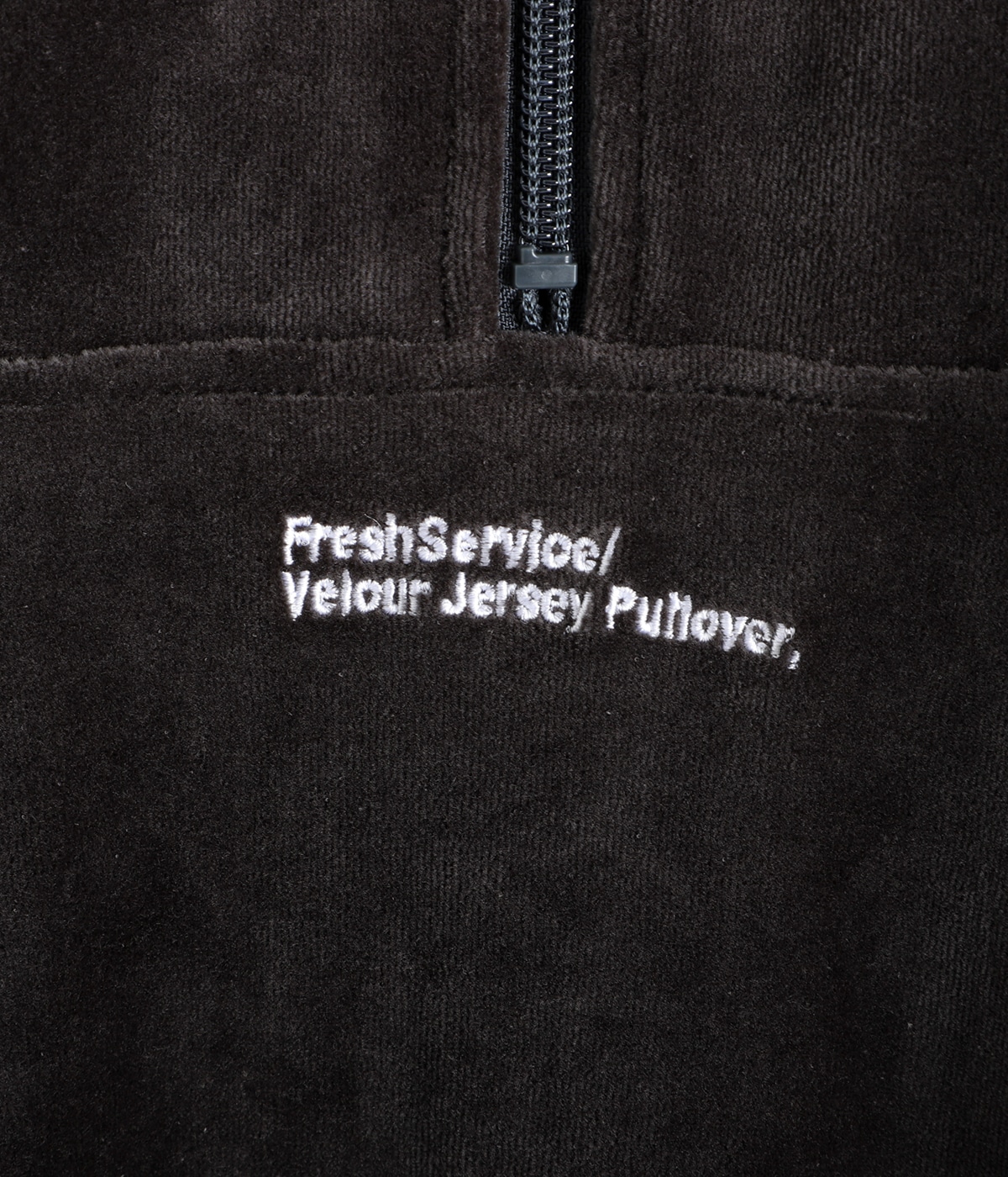 FreshService VELOUR JERSEY PULLOVER ブラック VELOUR JERSEY PULLOVER | FreshService(フレッシュサービス