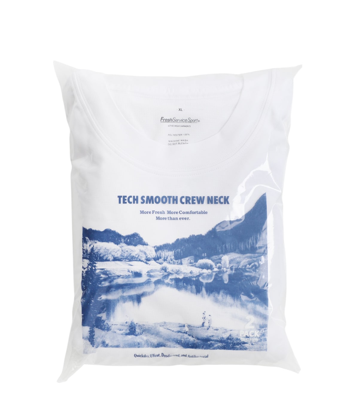 トップス FreshService 2-PACK TECH SMOOTH WHITE L FreshService 2-PACK TECH SMOOTH L/S CREW NECK(White)9月28日