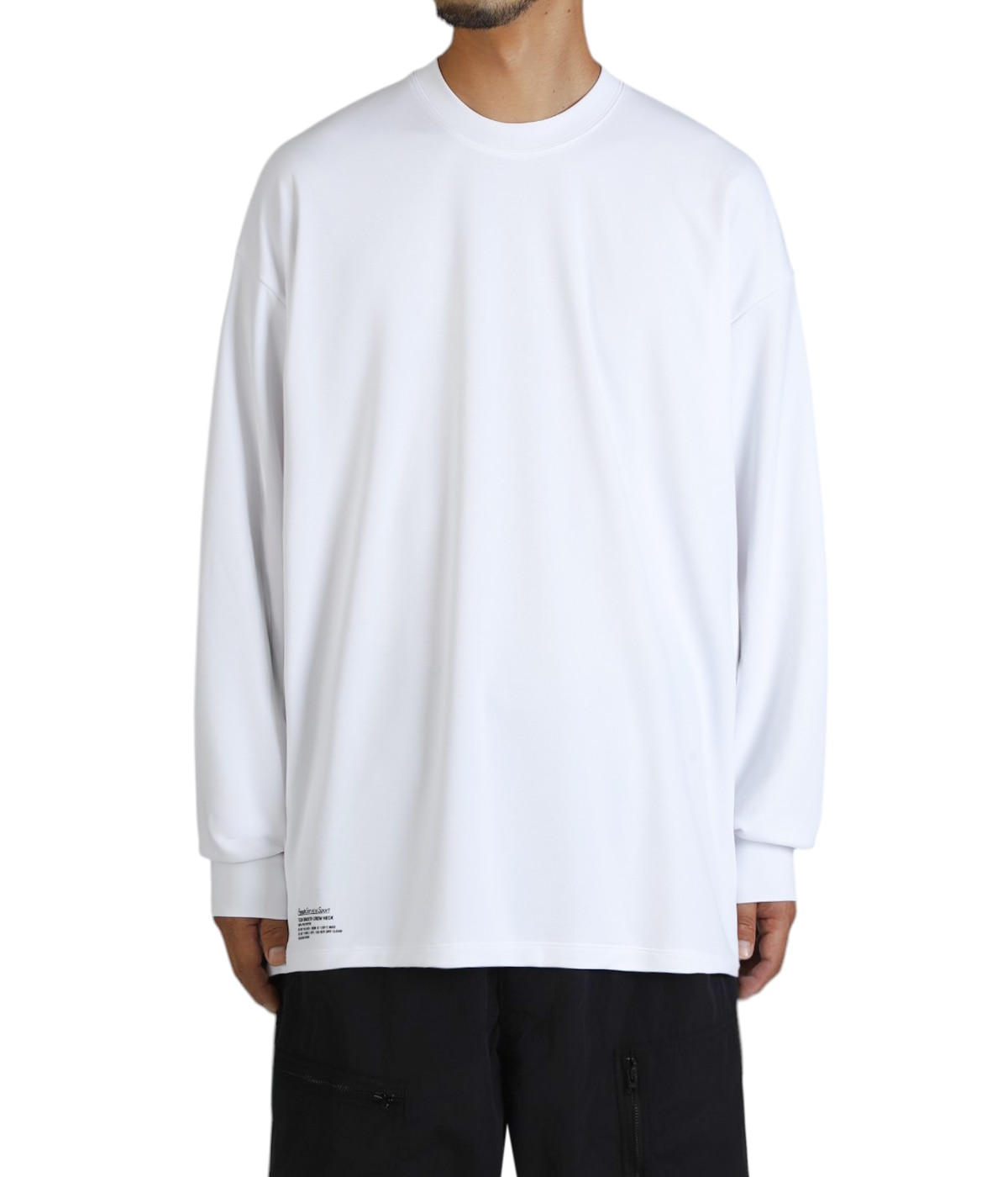 トップス FreshService 2-PACK TECH SMOOTH WHITE L FreshService｜2-PACK TECH SMOOTH L/S CREW NECK | 眠家