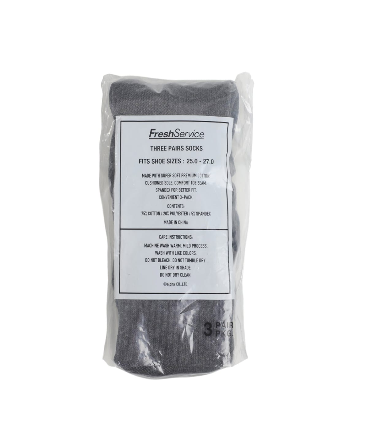 ORIGINAL 3-PACK SHORT SOCKS | FreshService(フレッシュサービス