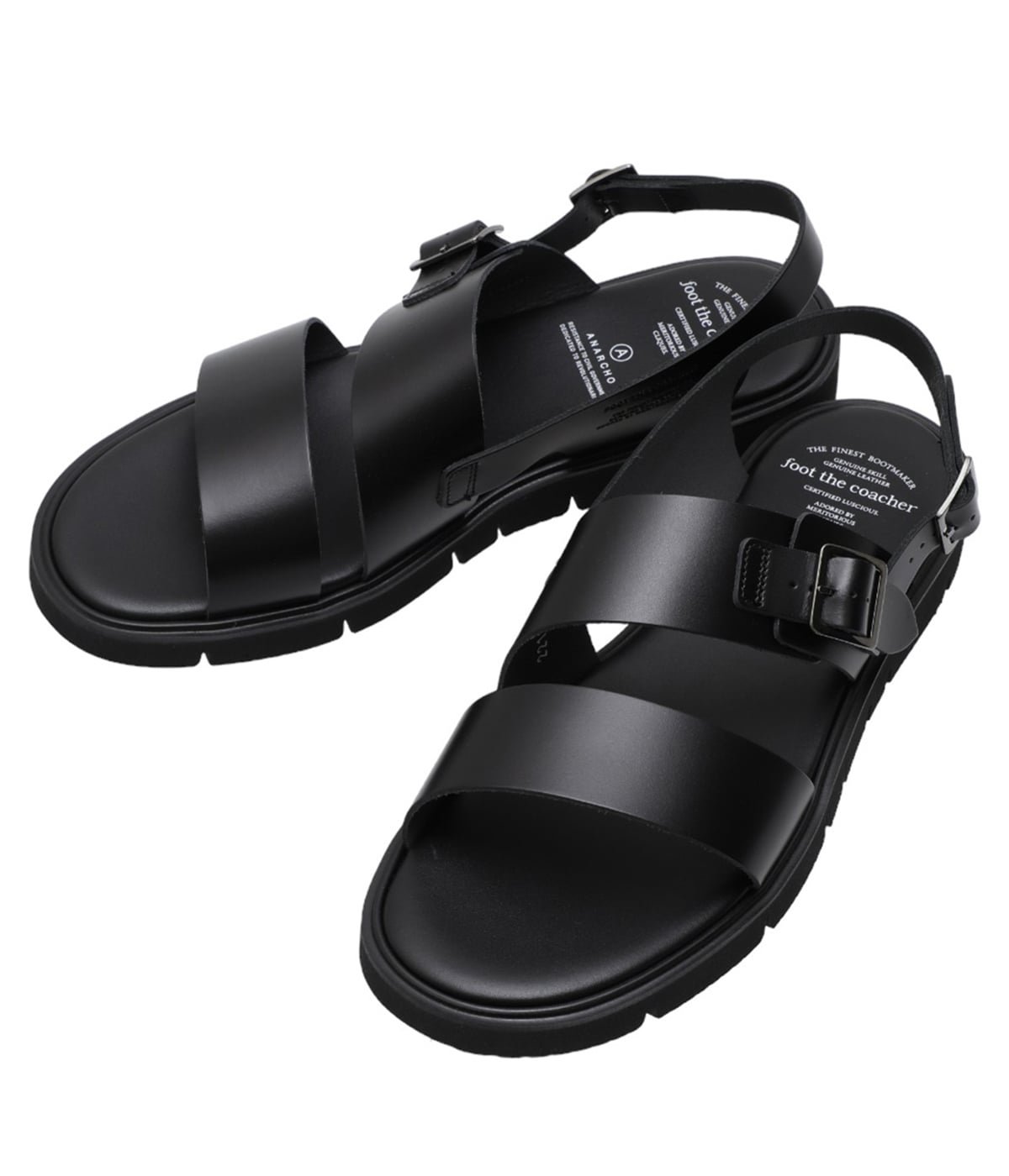 靴 FOOT THE COACHER / SS BELT SANDALS FOOT THE COACHER (フットザコーチャー) SS BELT SANDALS レザー