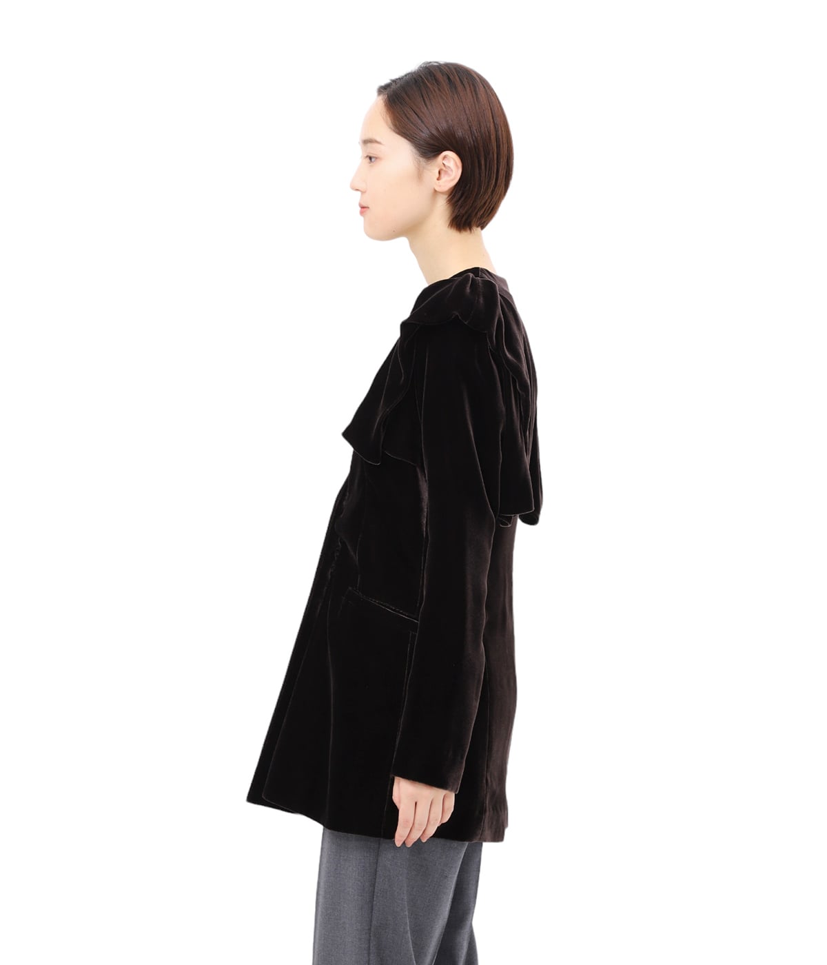ジャケット・アウター FETICO VELVET frill SHOULDER Jacket IMG_2370_f090ecb8-2871-4cc3-
