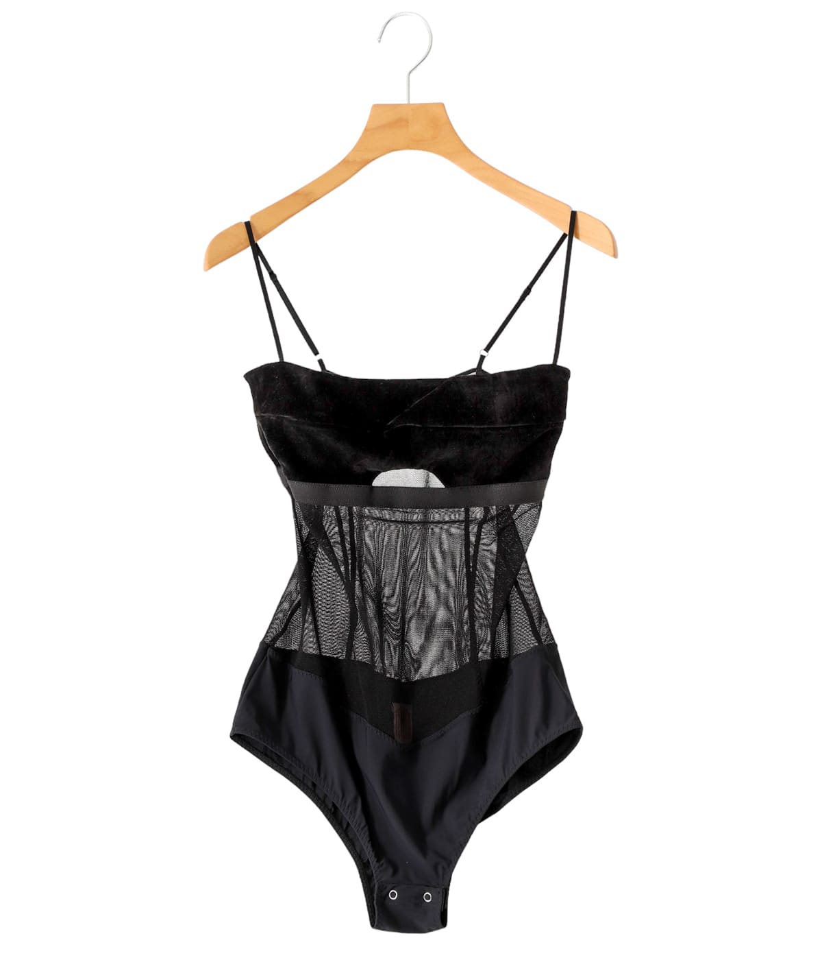 下着・アンダーウェア FETICO MESH COMBINED VELOUR BODYSUIT VELVET & MESH COMBINED BODYSUIT｜FETICO フェティコ