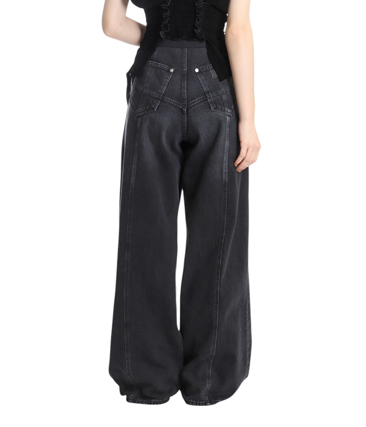 レディース】ORGANIC COTTON DENIM WIDE-LEG JEANS | FETICO