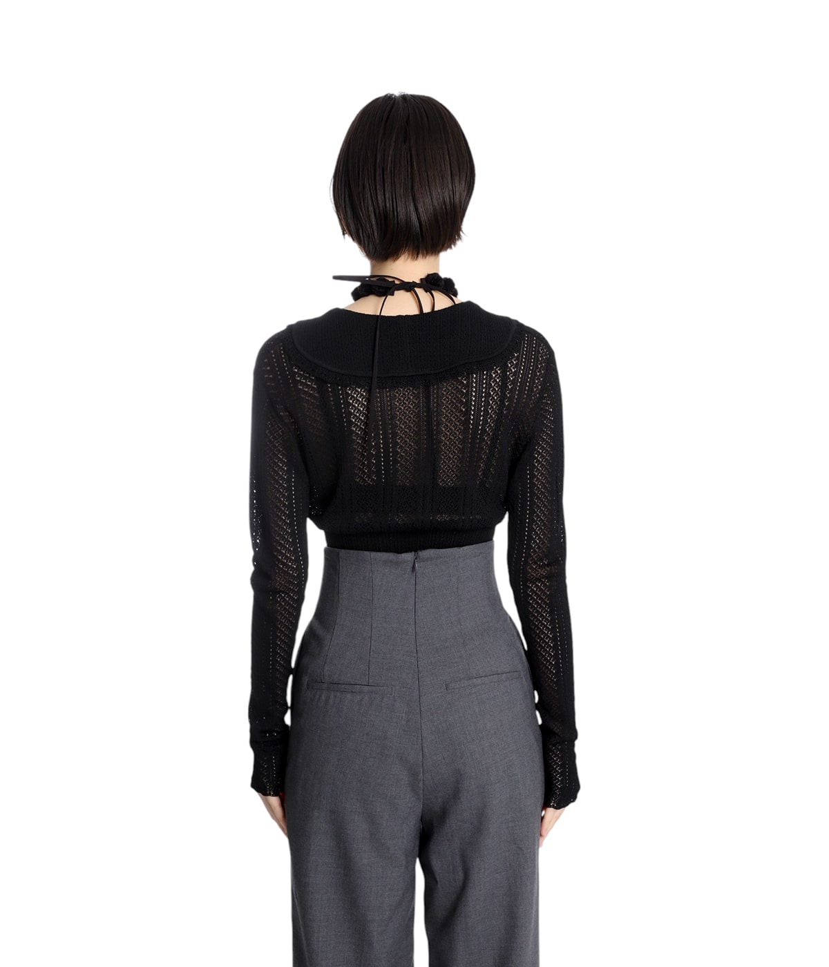 レディース】LACE KNIT SAILOR COLLAR BODYSUIT | FETICO