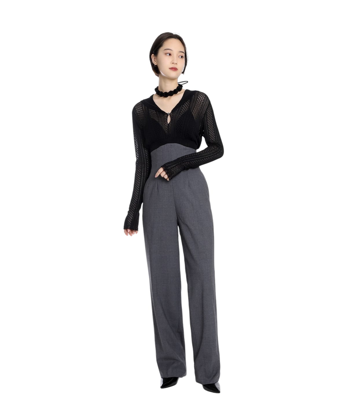 完売間近！【FETICO】LACE KNIT SAILOR COLLAR BODYSUIT FETICO｜LACE KNIT SAILOR COLLAR BODYSUIT | Rakuten Fashion