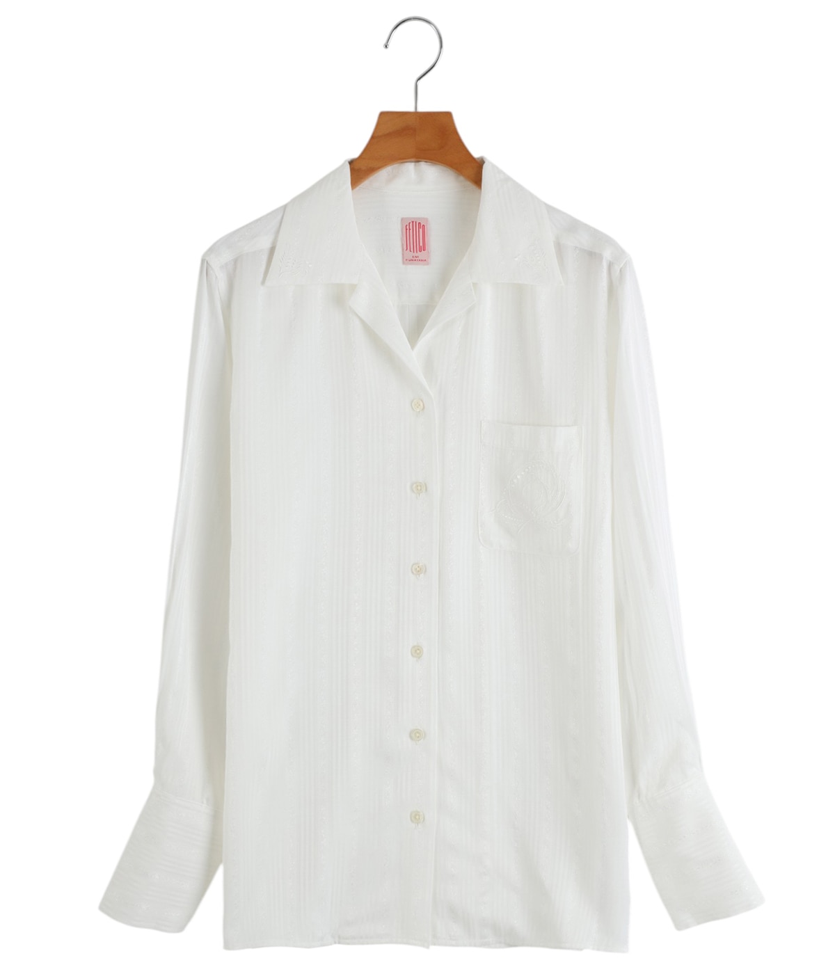 レディース】Rose jaquard stripe shirt | FETICO(フェティコ