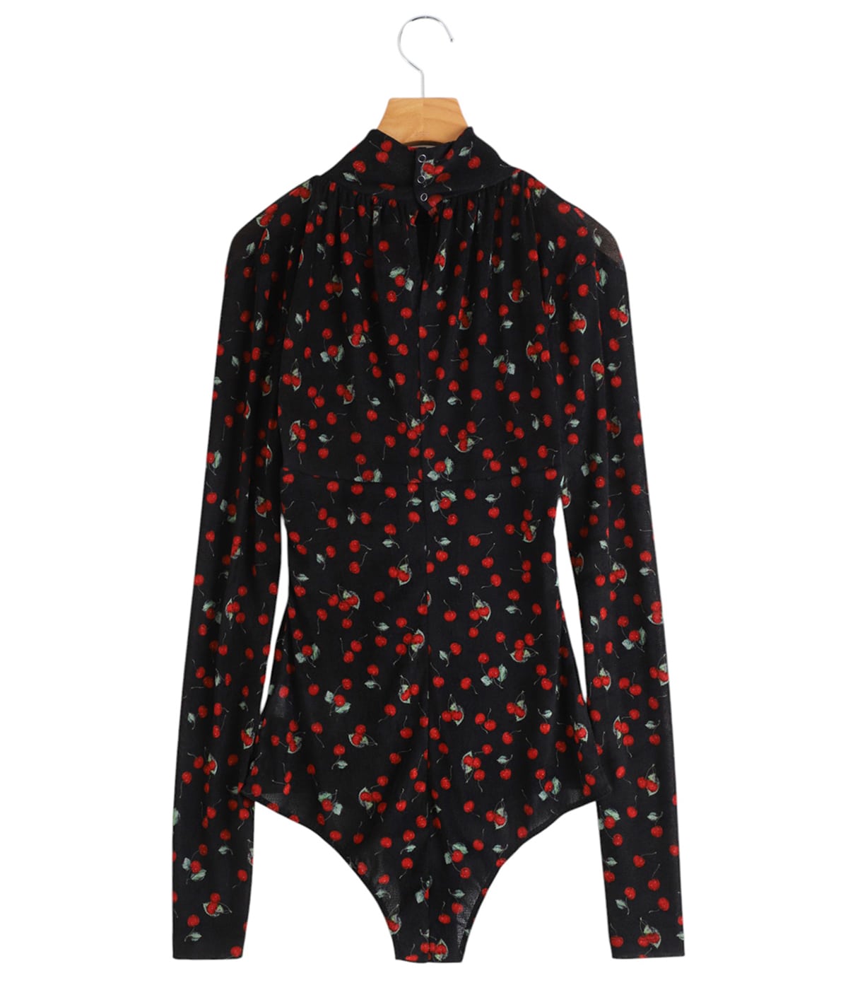 FETICO フェティコFLORAL PRINT VELOUR BODYSUTS FETICO】 CUT-OUT BUSTIER JUMPSUIT / FLORAL PRINT TURTLE