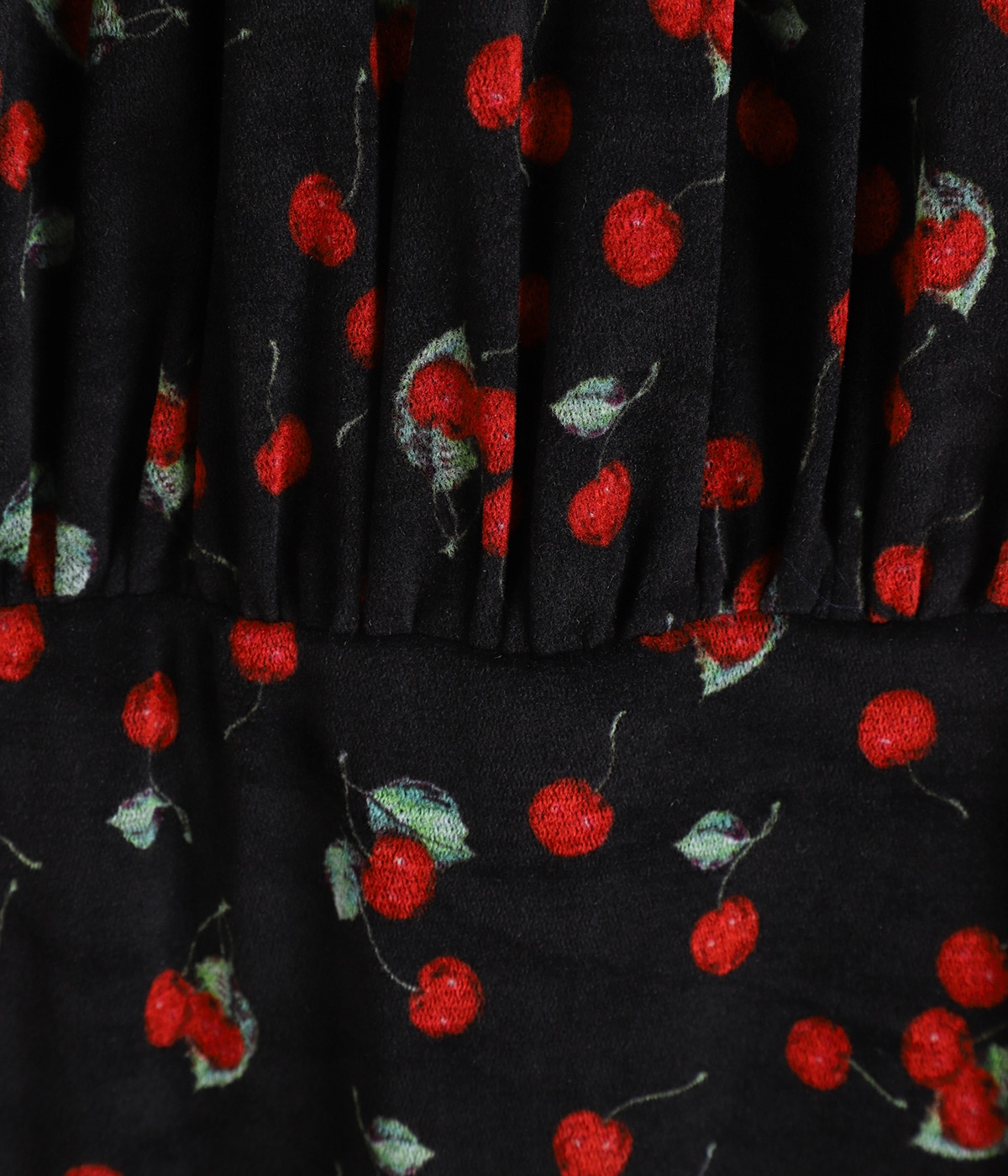 レディース】Printed velvet tulle turtleneck bodysuit