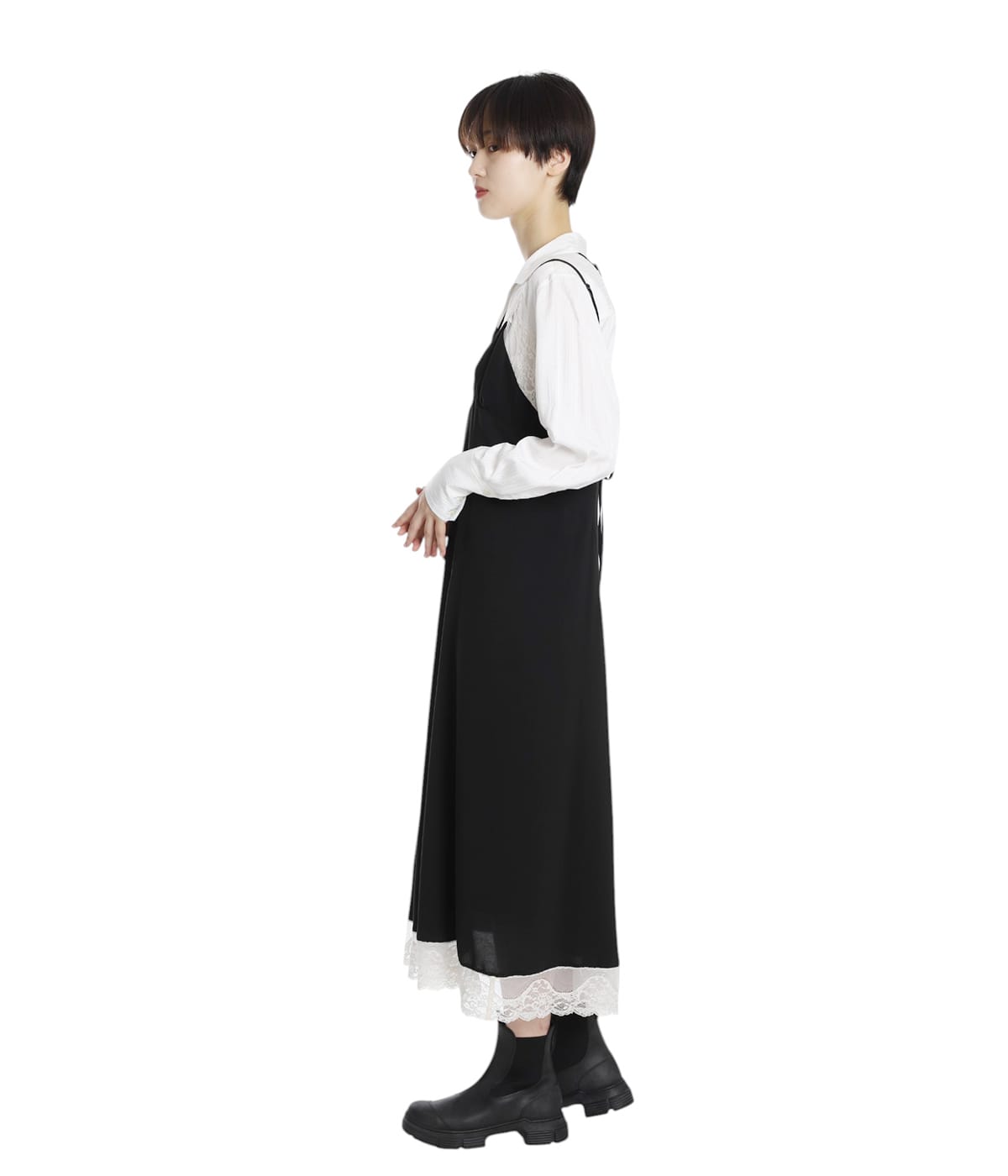 レディース】Crepe slip dress | FETICO(フェティコ