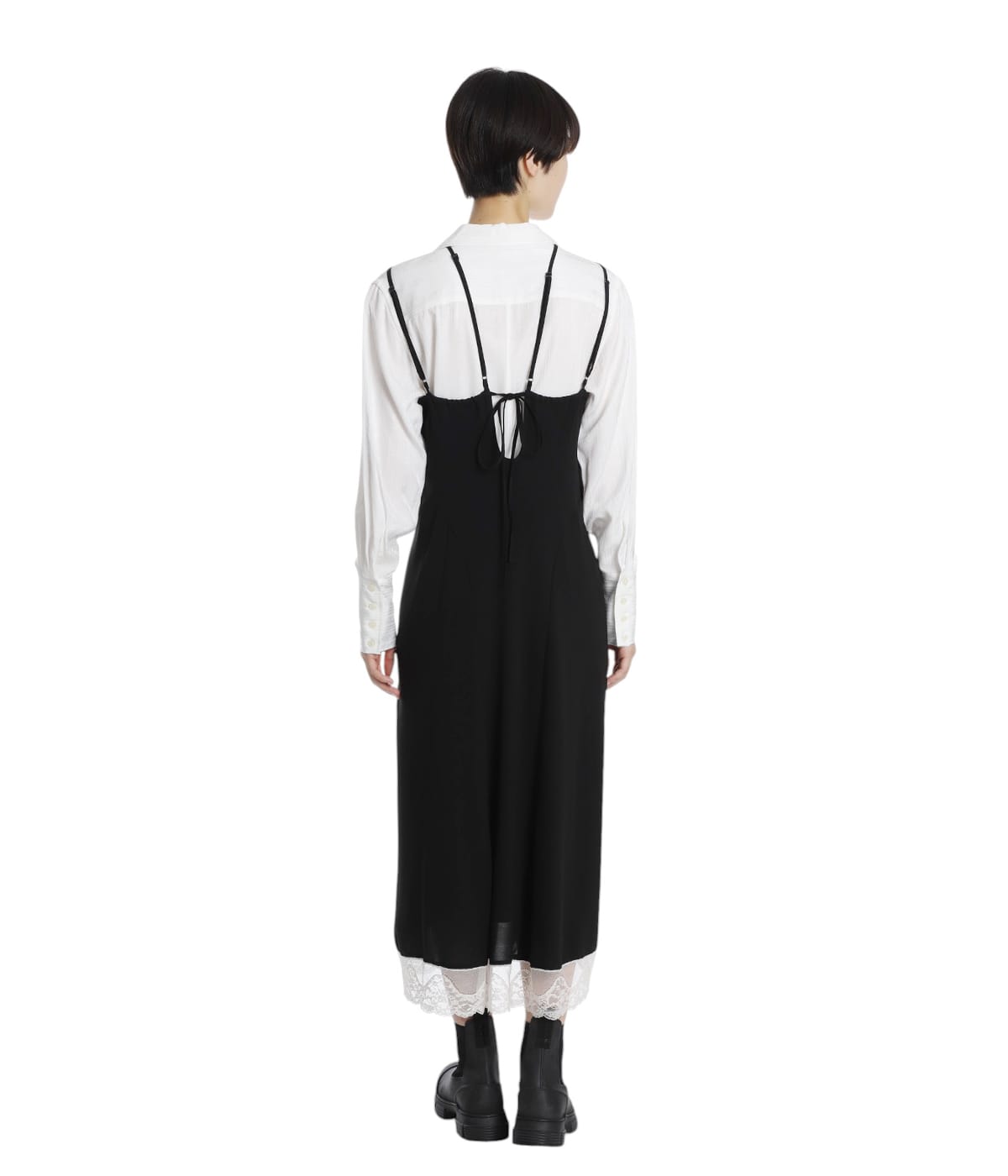 fetico ワンピース FETICO/フェティコ】別注 LAYERED TANK DRESS/レイヤードタンク